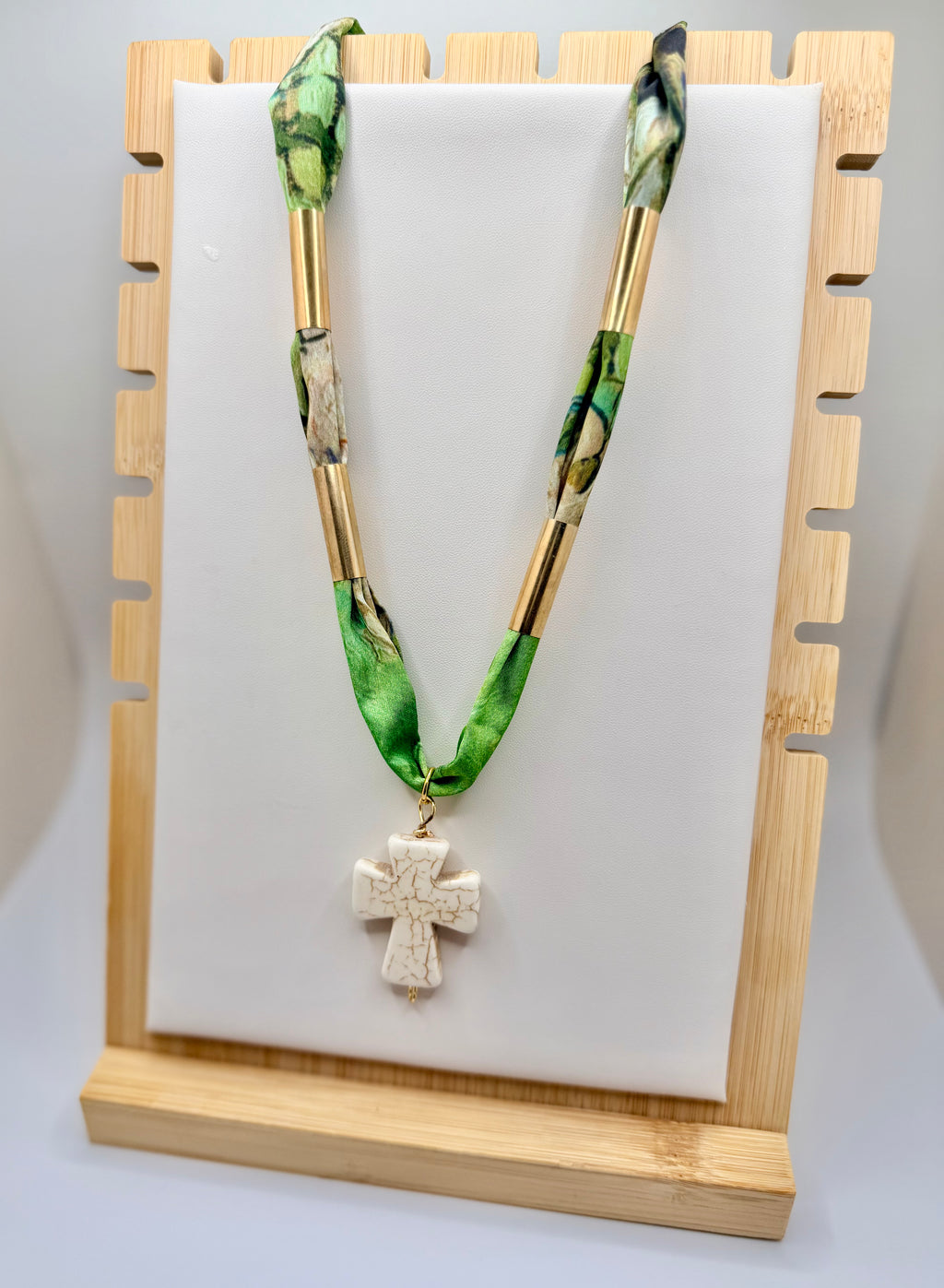 Bright Green Wrap Necklace