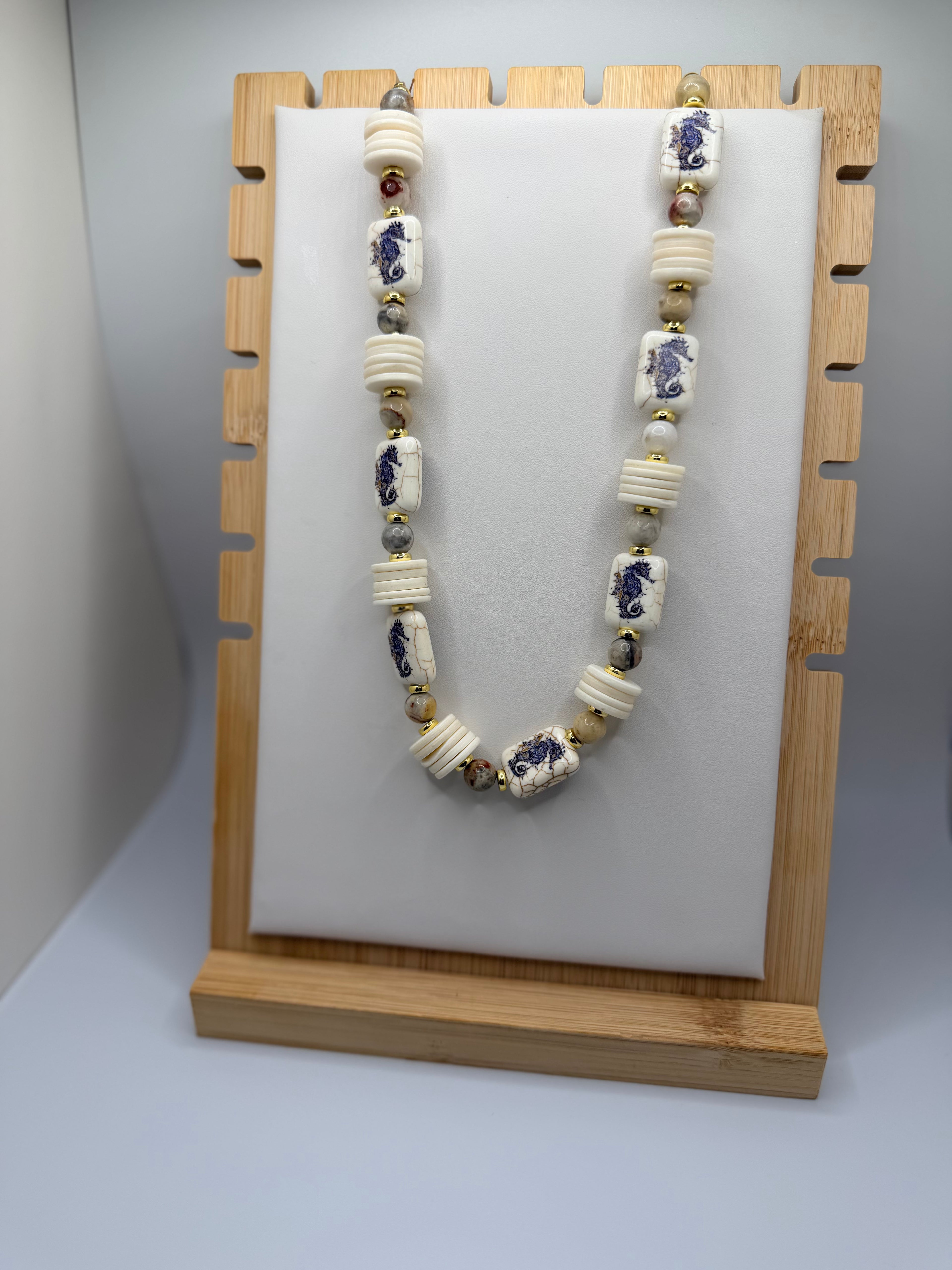 Seahorse Beaded Necklace