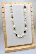 Abstract Beaded Shell Necklace