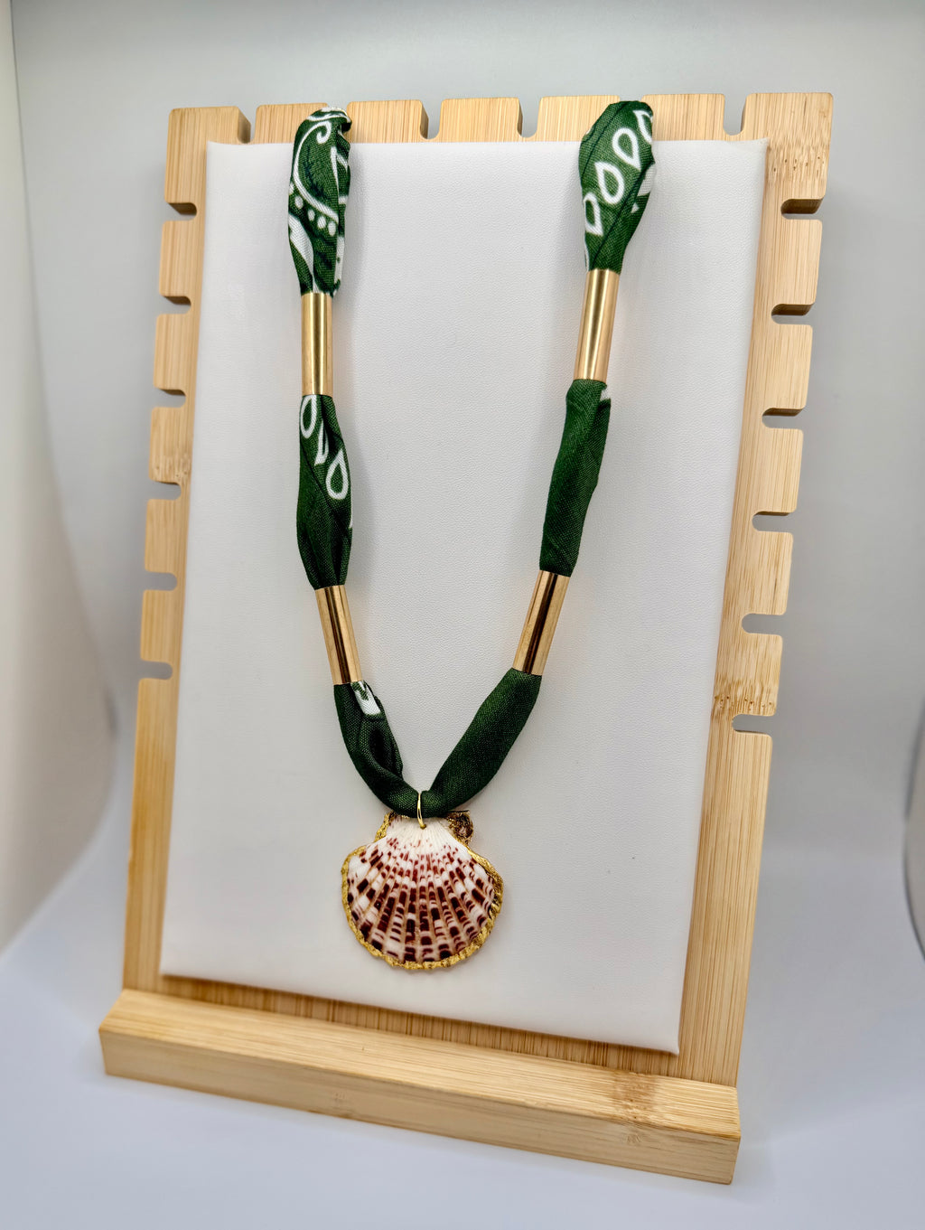 Classic Olive Bandannie Wrap Necklace