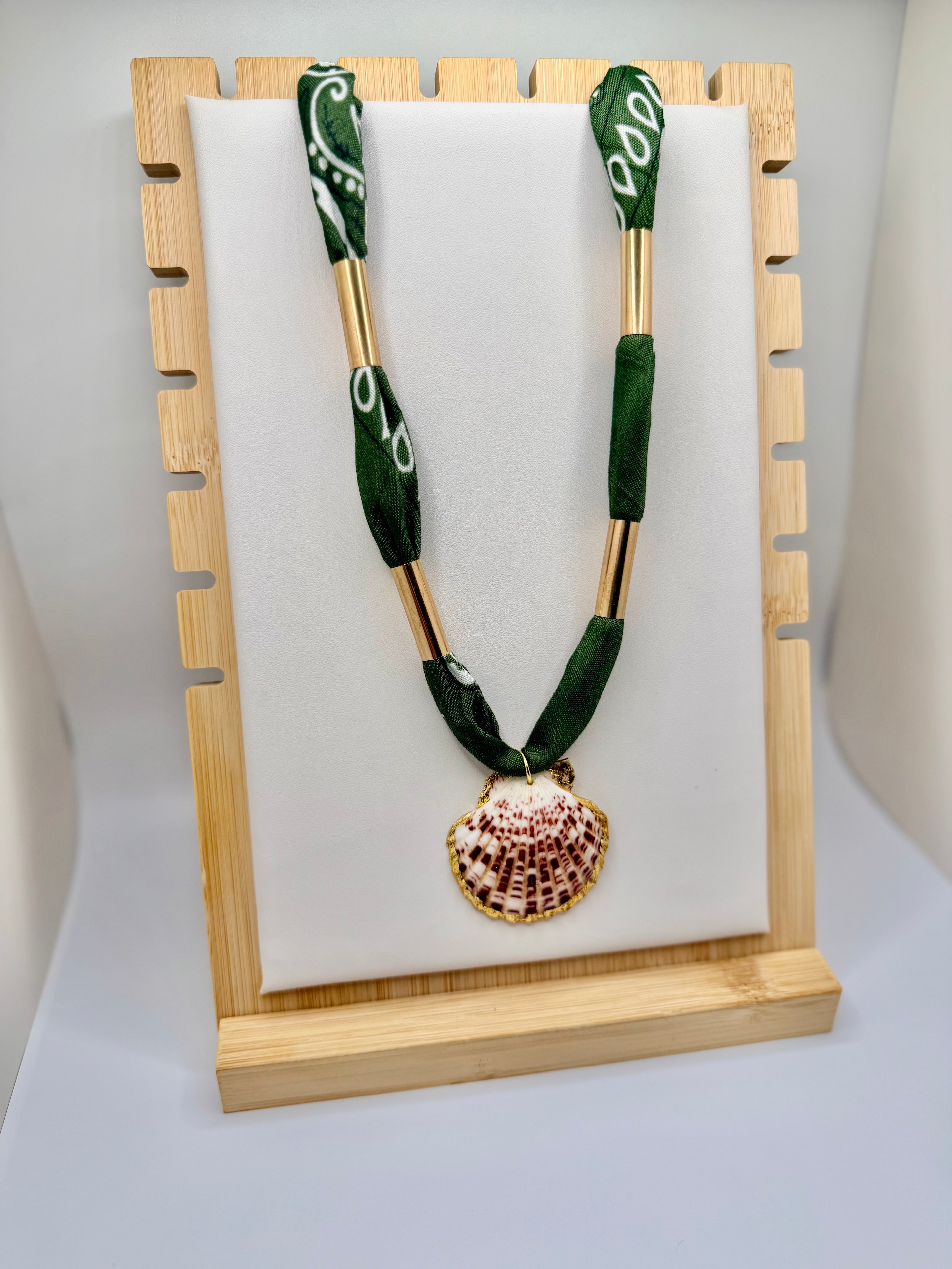 Classic Olive Bandannie Wrap Necklace