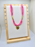 Pink Rope Necklace