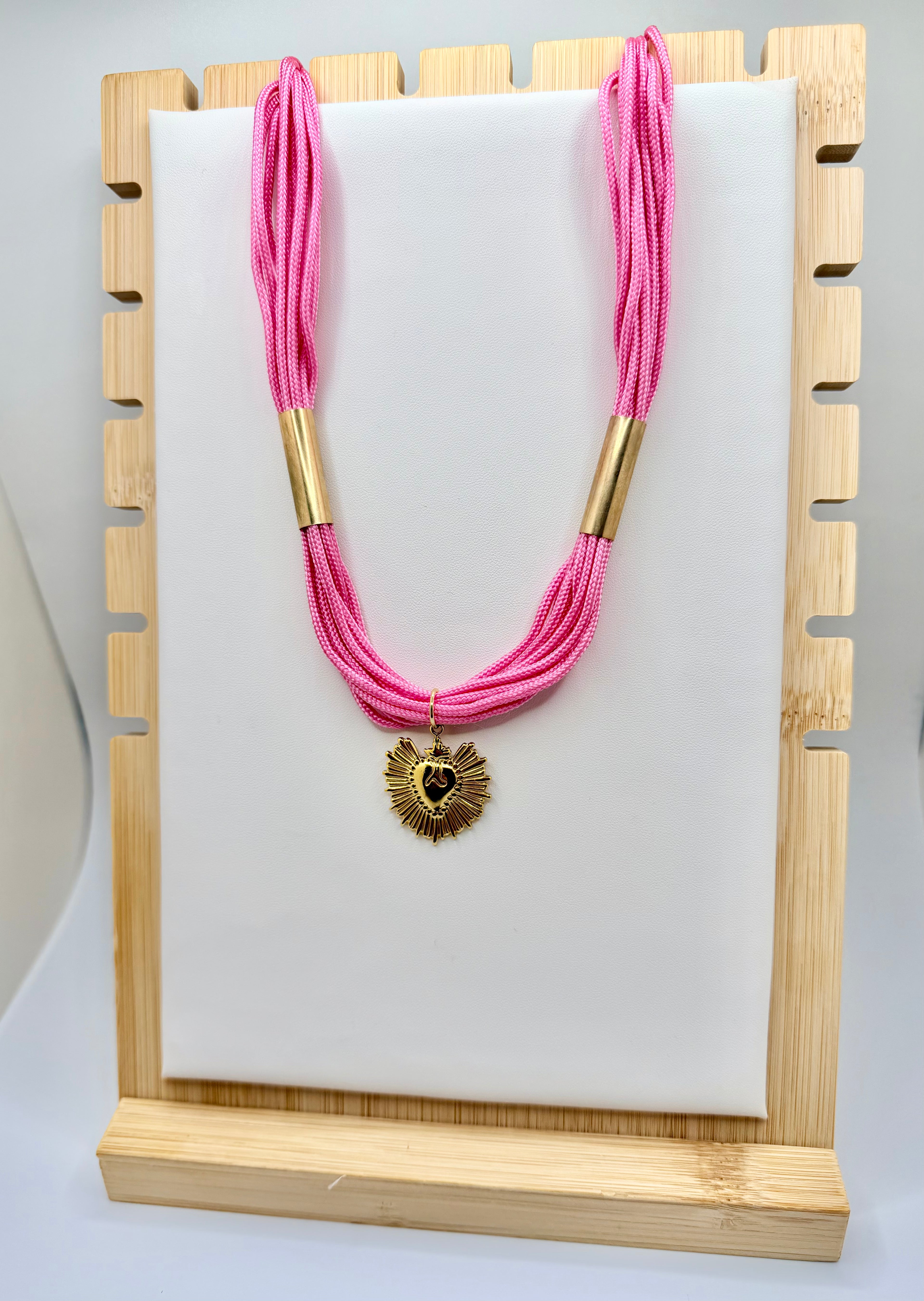 Pink Rope Necklace