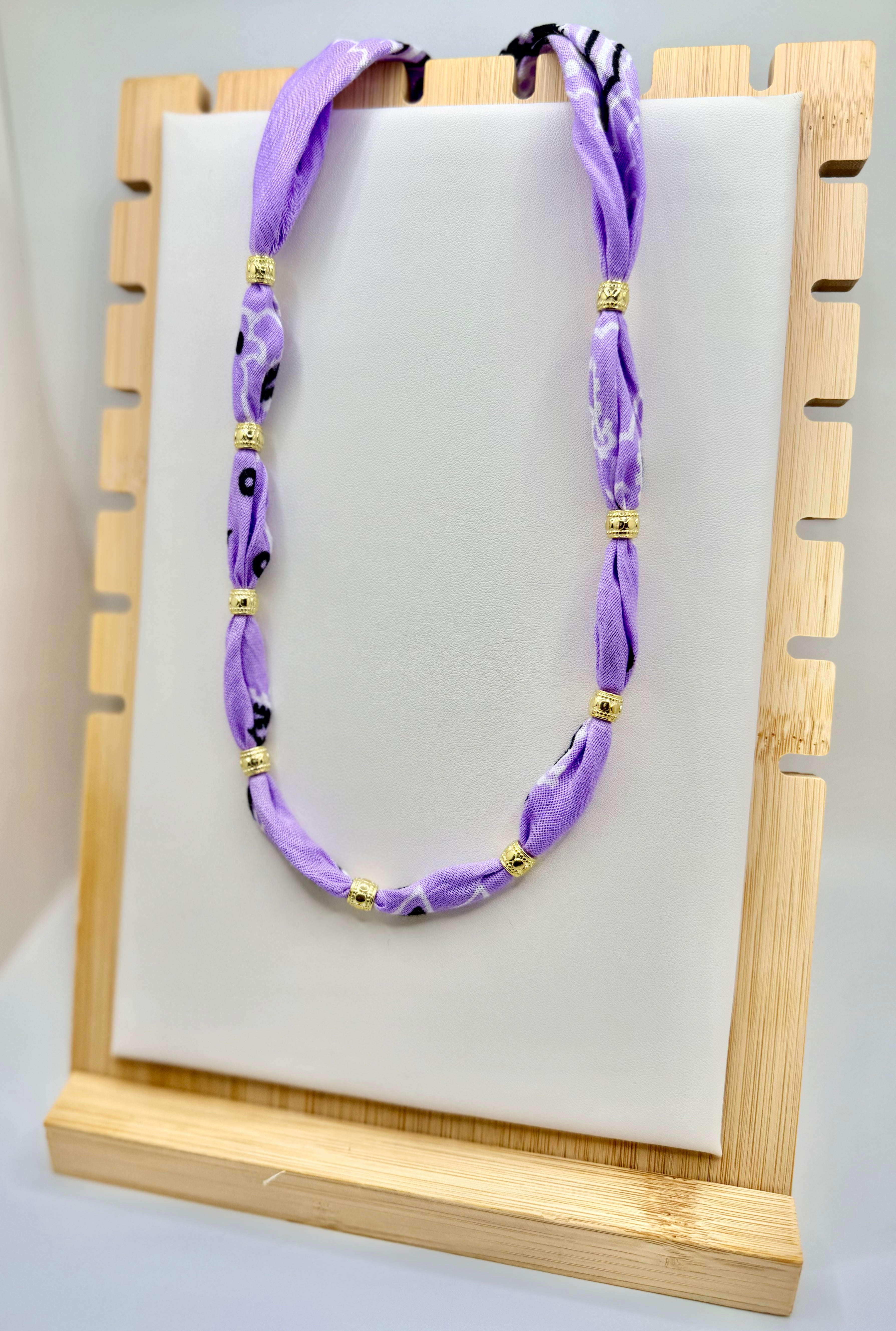 Classic Purple Bandannie Necklace