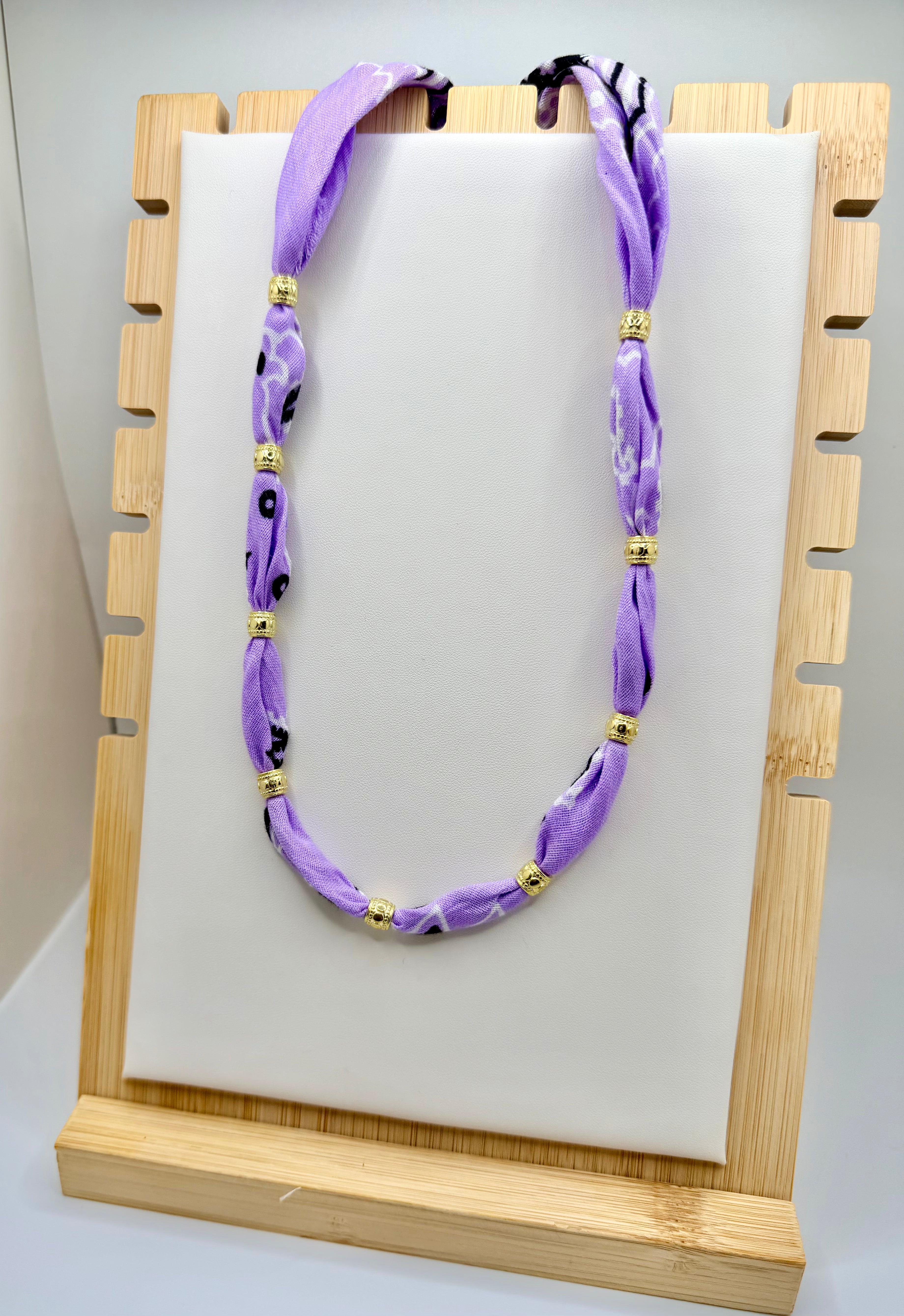 Classic Purple Bandannie Necklace