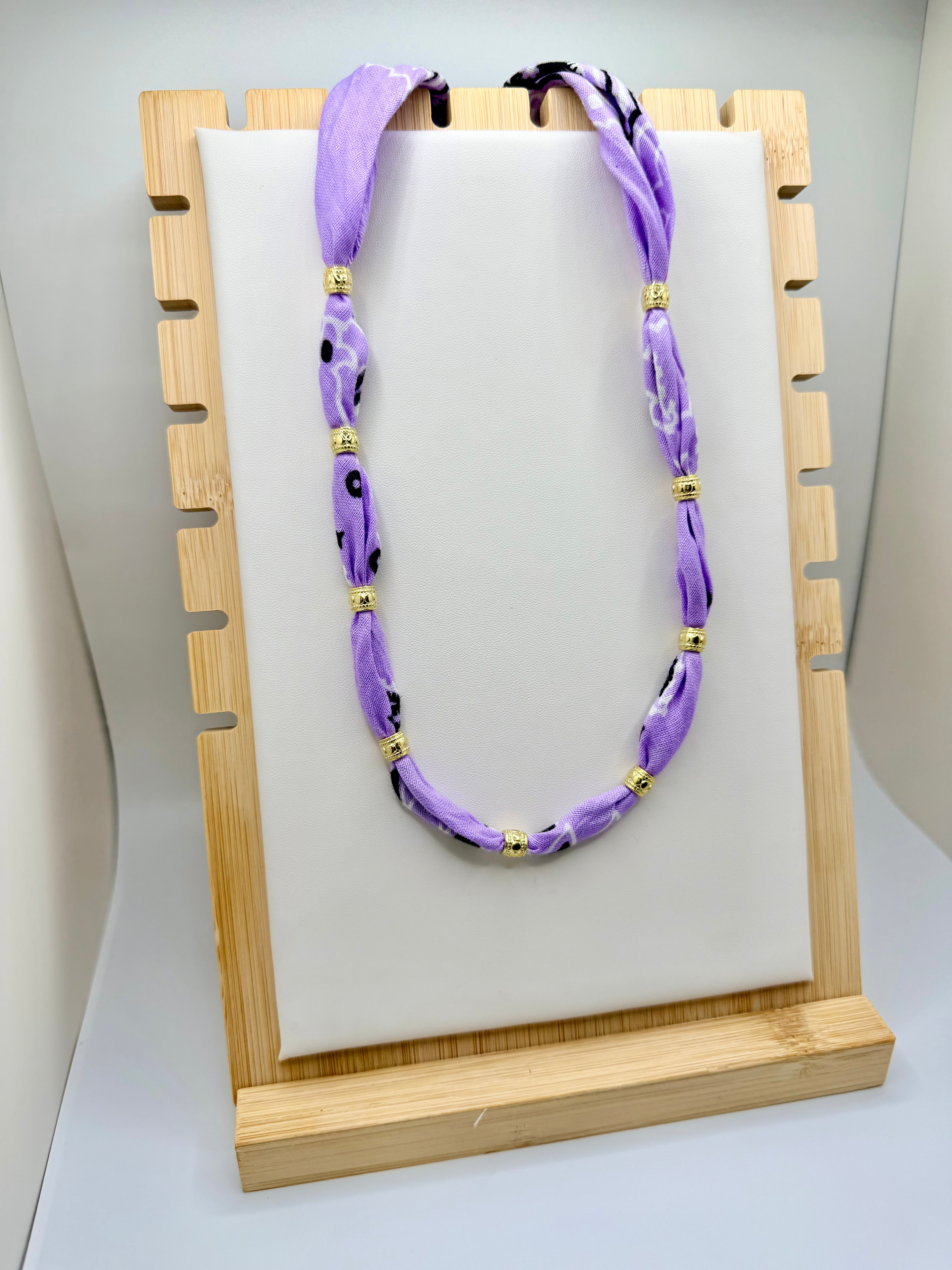 Classic Purple Bandannie Necklace