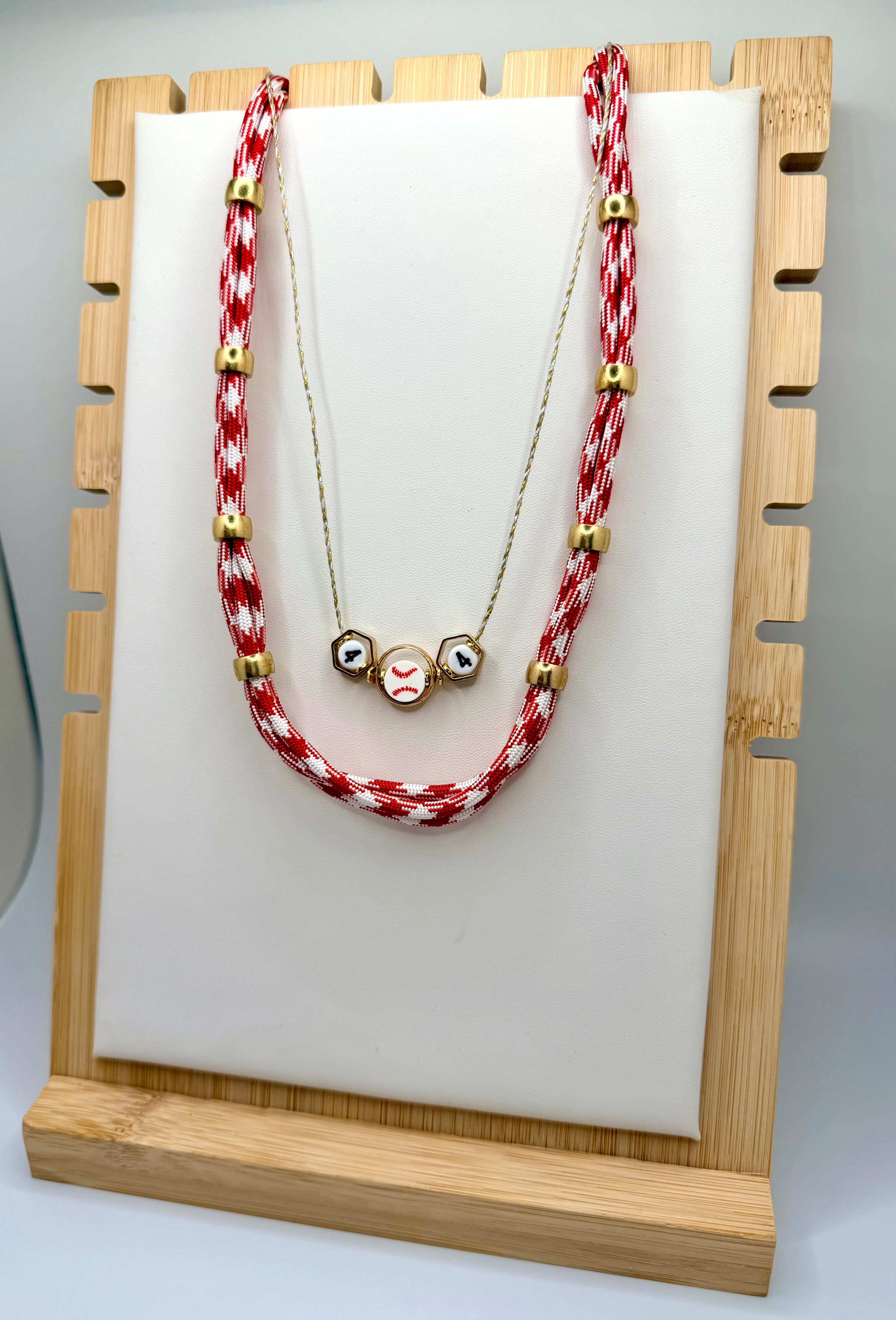 Mother & Son Baseball Necklace Set | Personalized Baseball Mom Jewelry