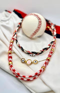 Mother & Son Baseball Necklace Set | Personalized Baseball Mom Jewelry