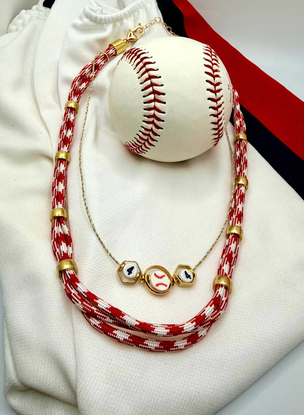Mother & Son Baseball Necklace Set | Personalized Baseball Mom Jewelry