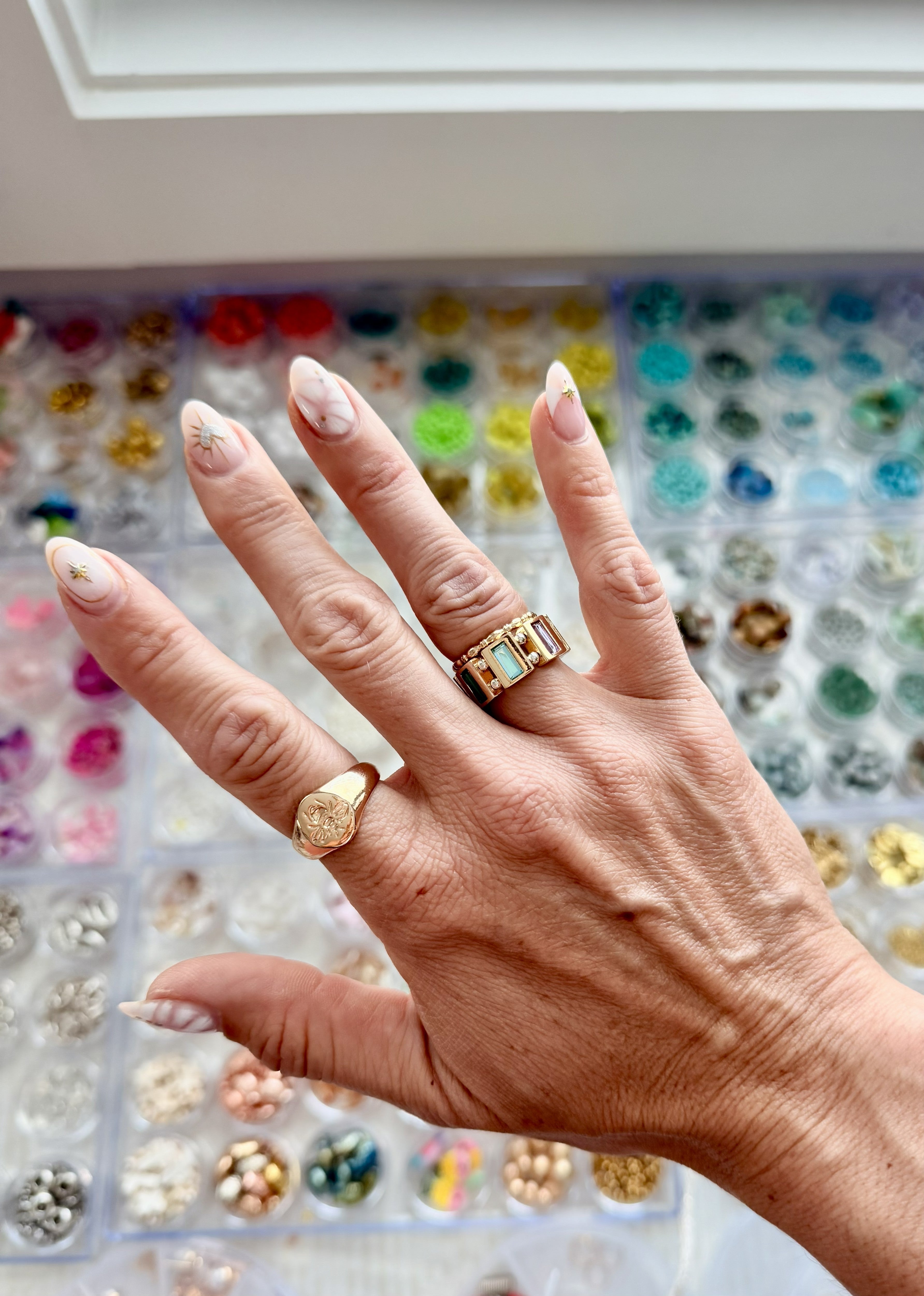 Gem Stone Stretch Ring