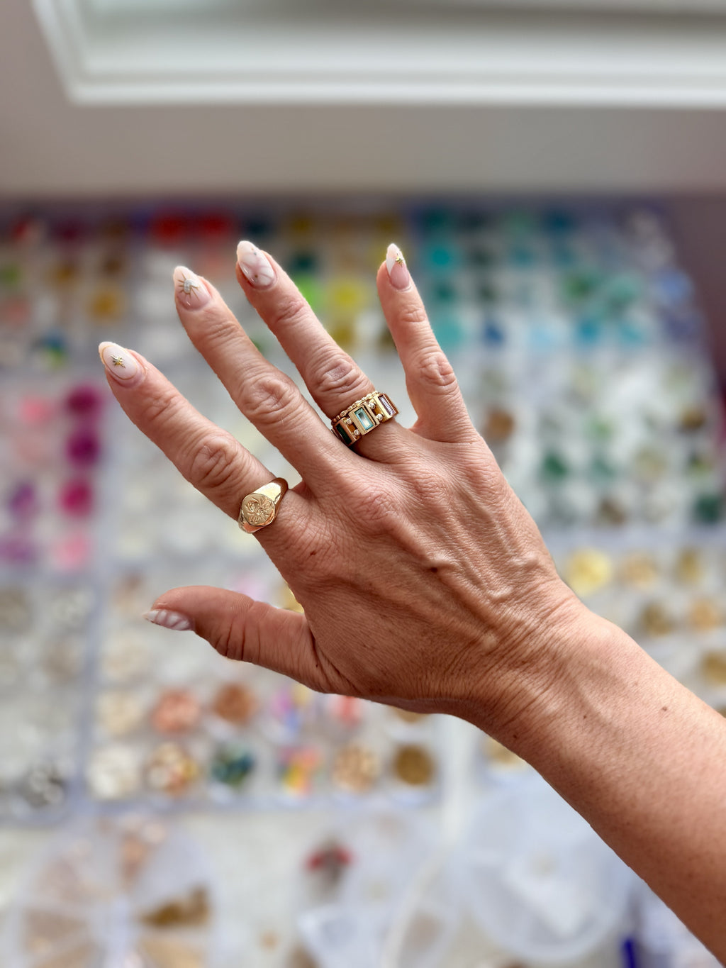 Gem Stone Stretch Ring