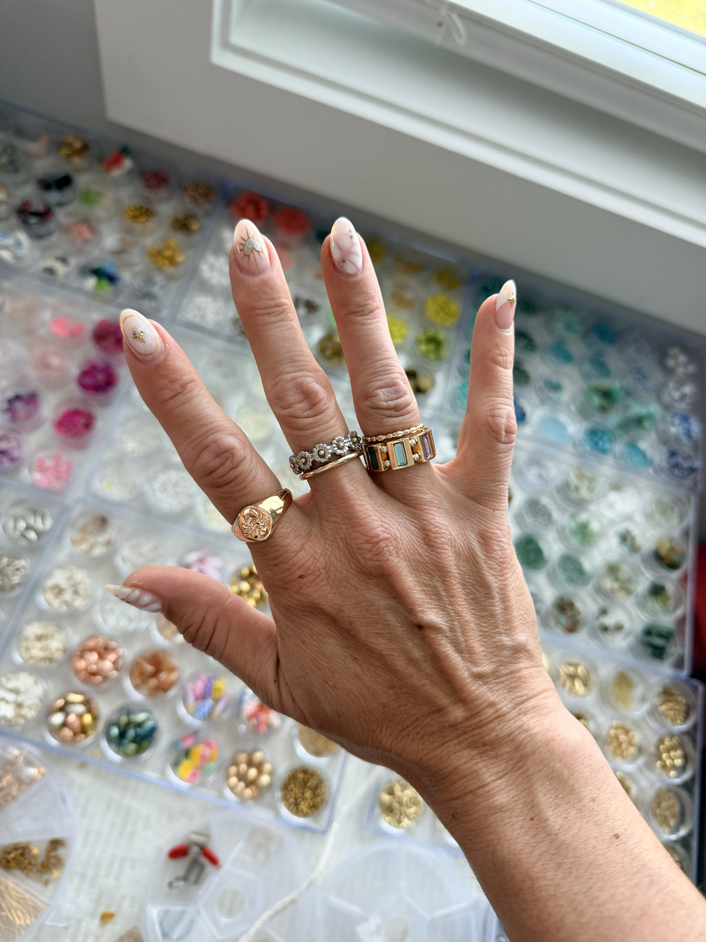Gem Stone Stretch Ring
