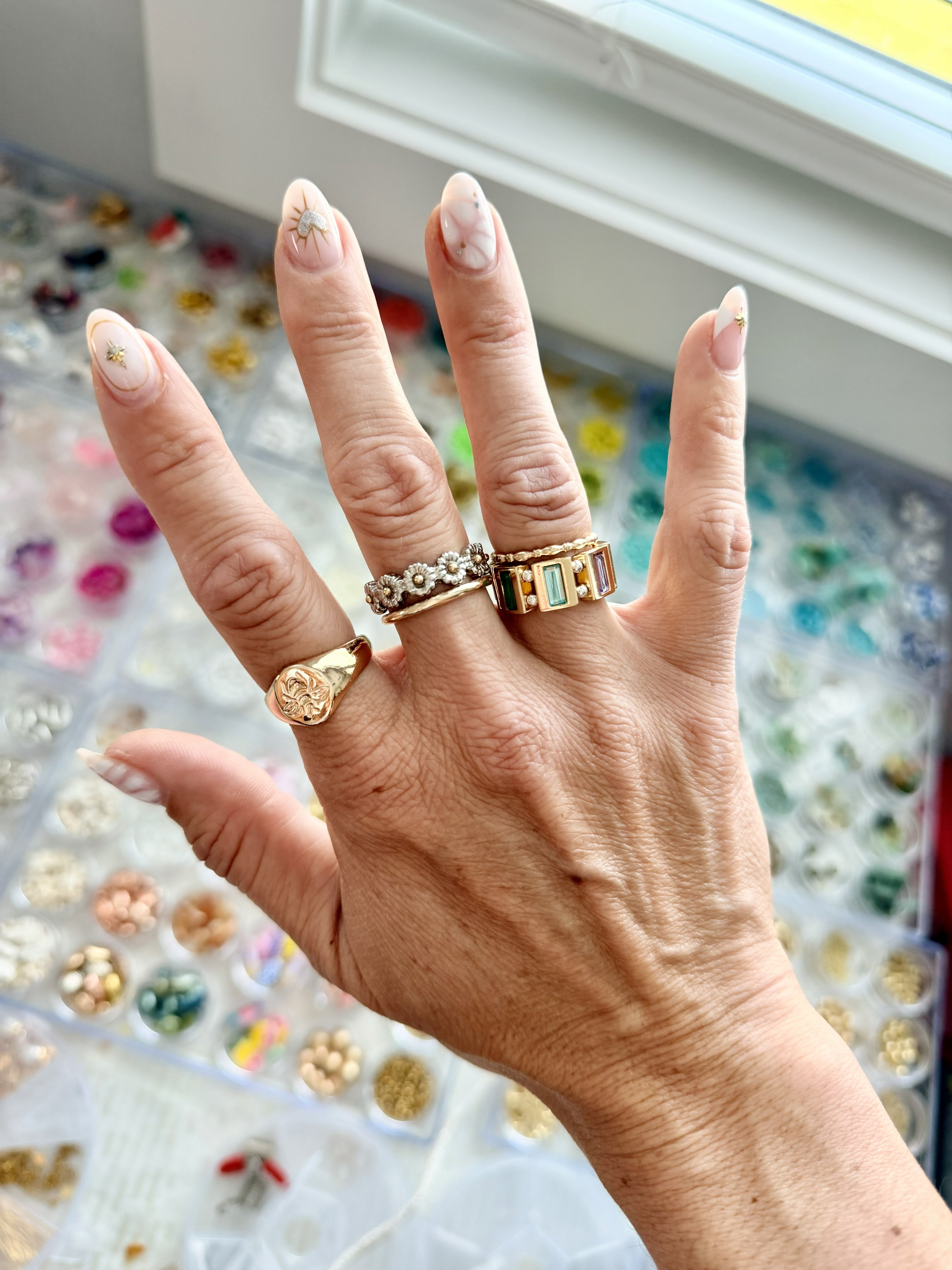 Gem Stone Stretch Ring