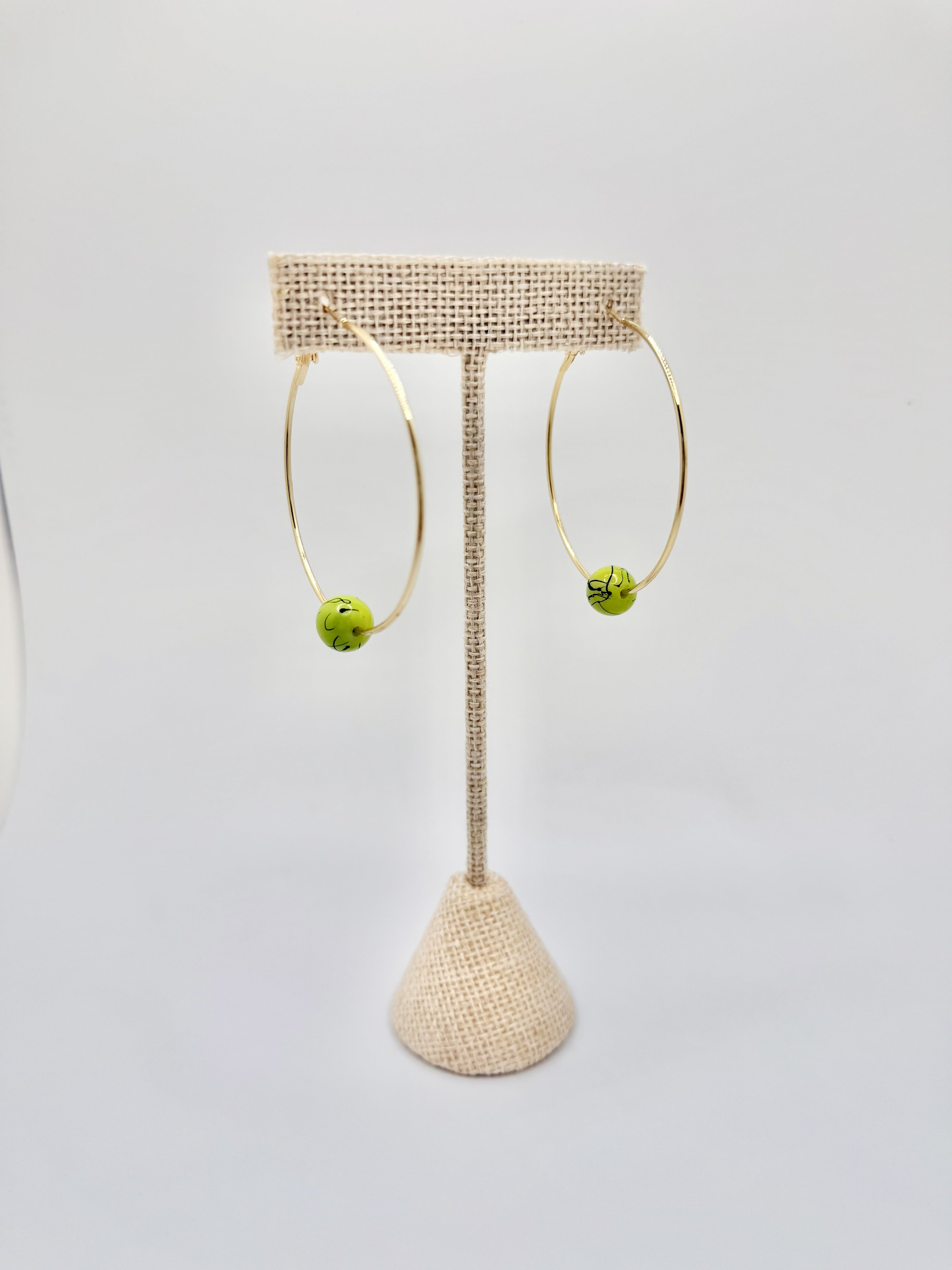Love-All Tennis Ball Hoop Earrings | A. Halliday & Co.
