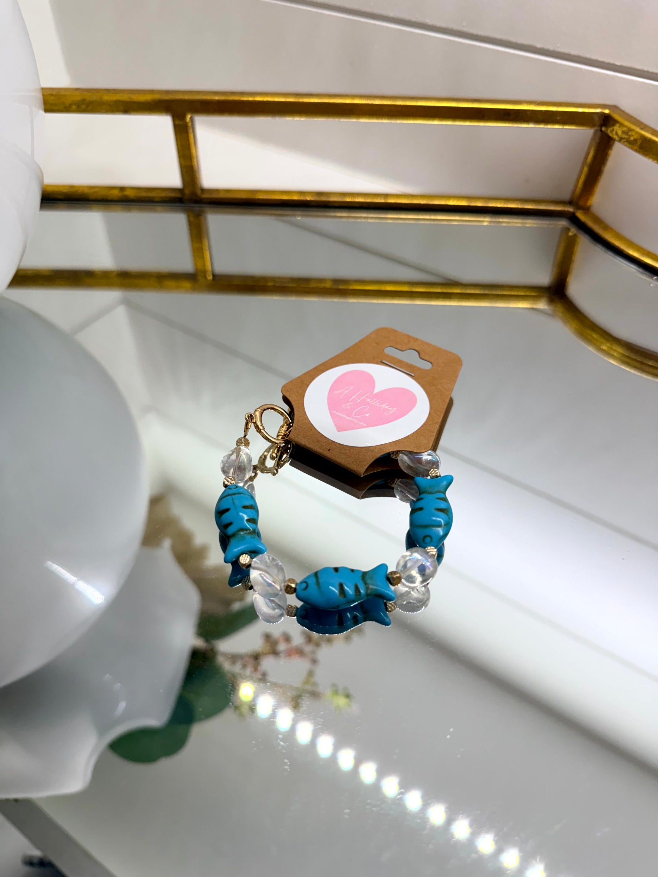 Turquoise Fish Bracelet