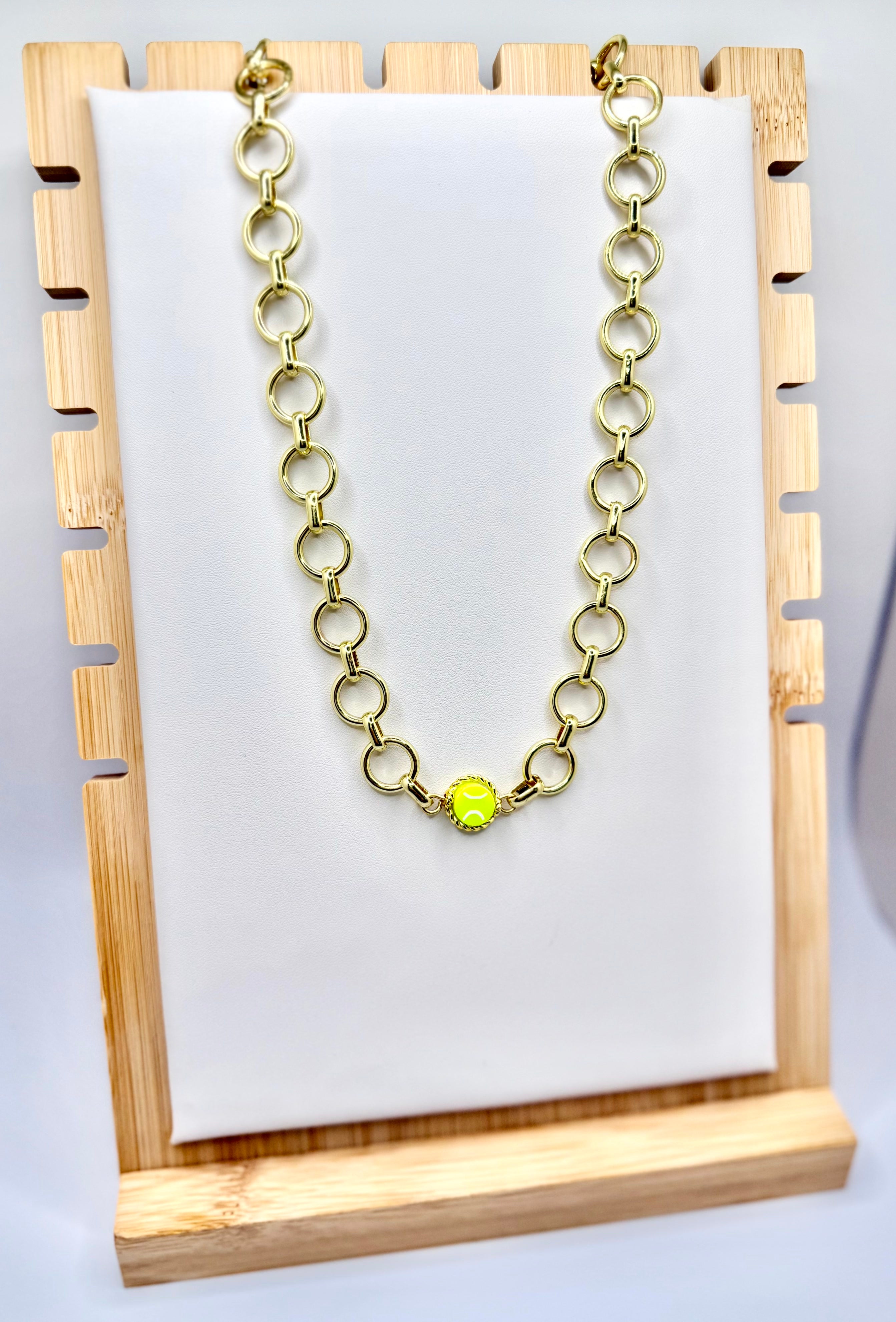 Tennis Charm Necklace