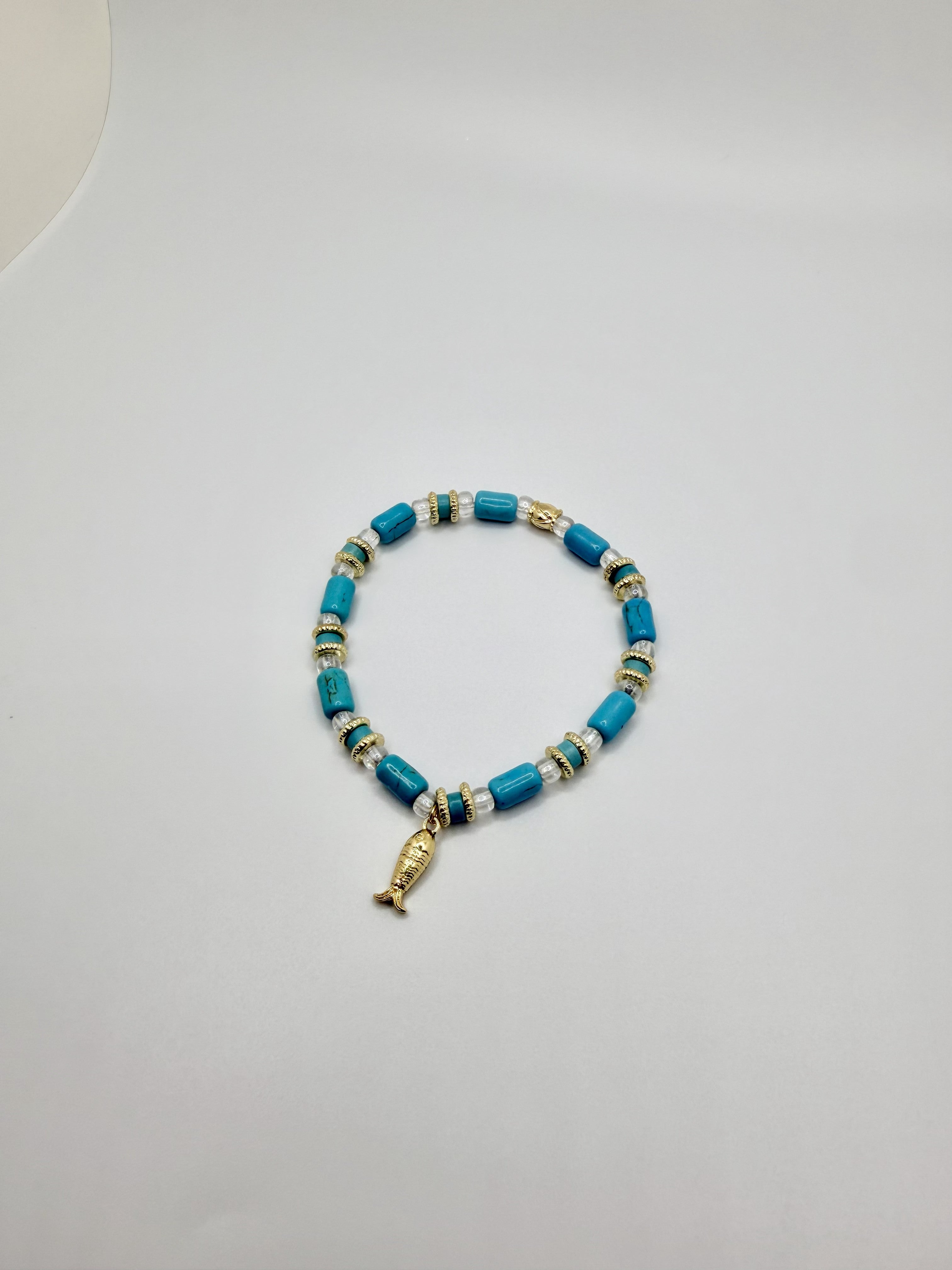 Golden Catch Turquoise Bracelet