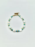 Sea Glass Pearl Bracelet