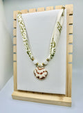 Bordeaux Coast Scarf Necklace | Shell Pendant Necklace