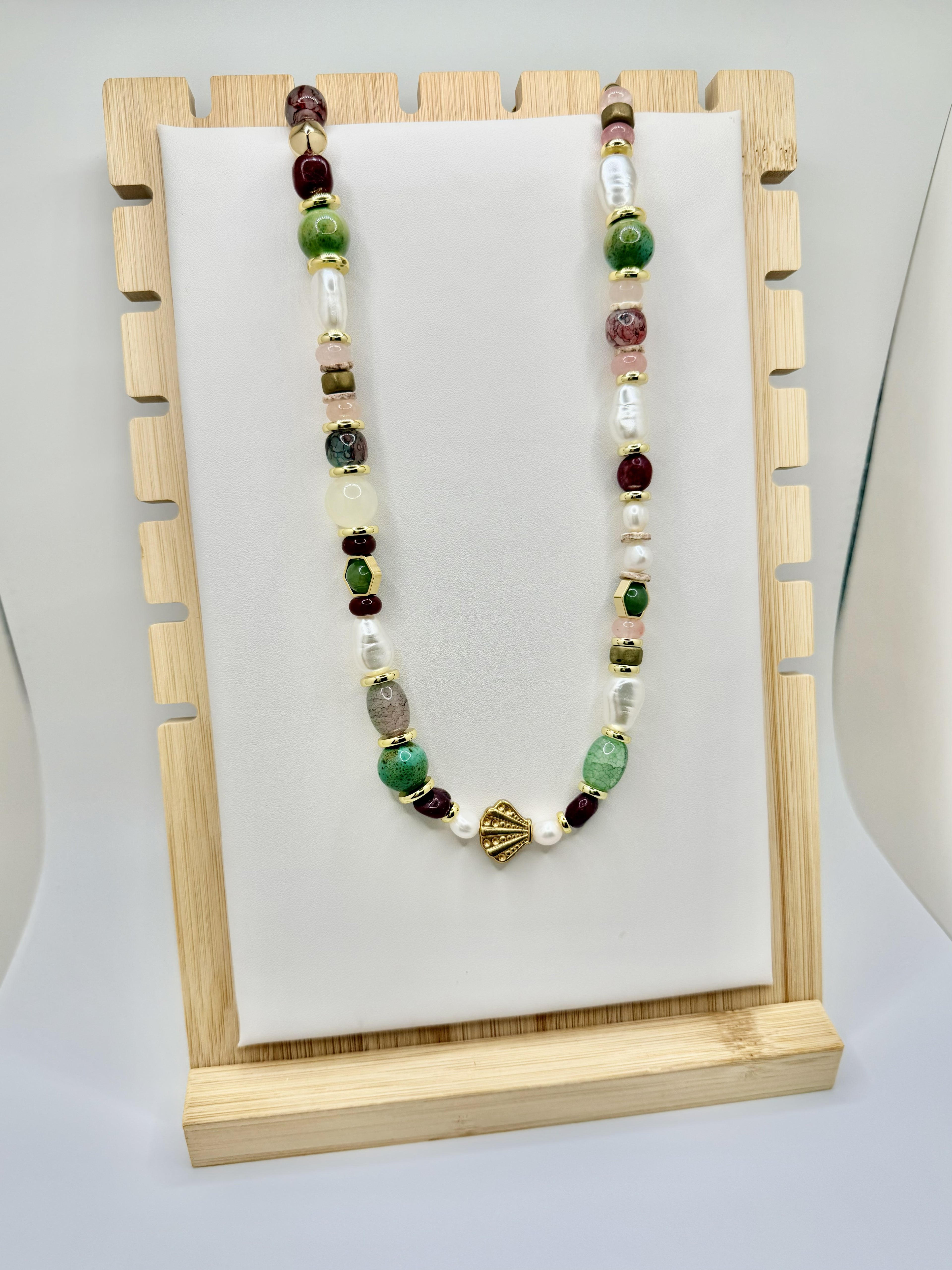 Bordeaux Bay Beaded Necklace | A. Halliday & Co.