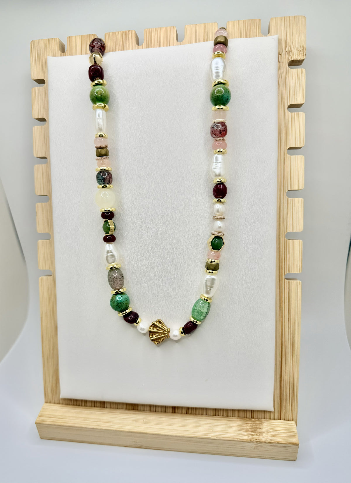 Bordeaux Bay Beaded Necklace | A. Halliday & Co.