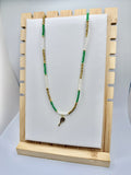 Clubhouse Green Tennis Necklace | A. Halliday & Co.