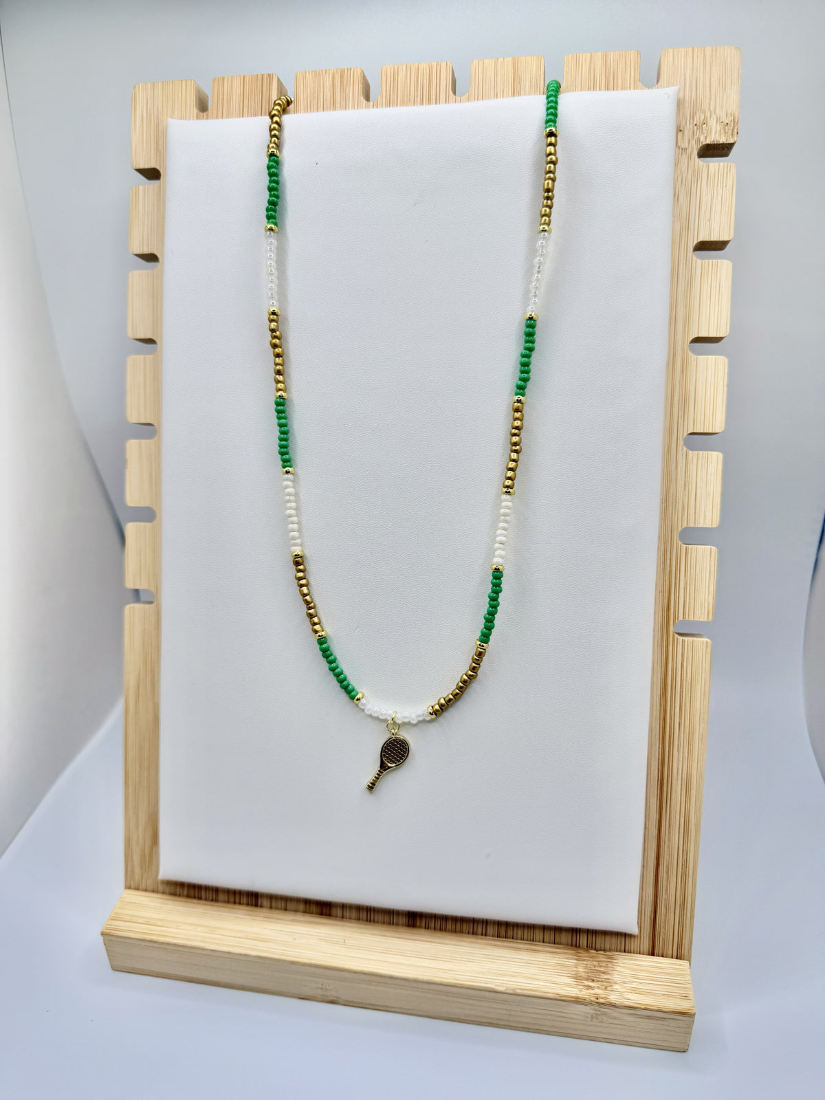 Clubhouse Green Tennis Necklace | A. Halliday & Co.