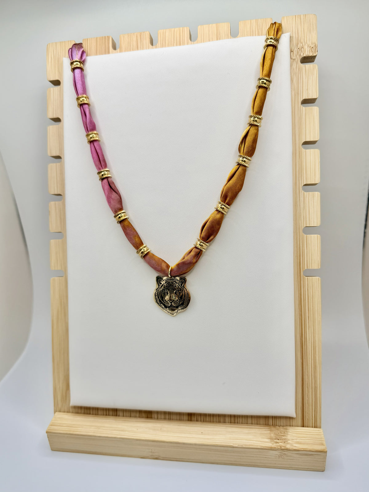 The Valley Tiger Fabric Necklace | Game Day Jewelry