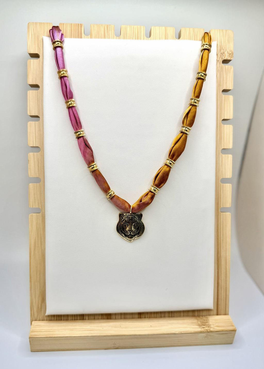 The Valley Tiger Fabric Necklace | Game Day Jewelry