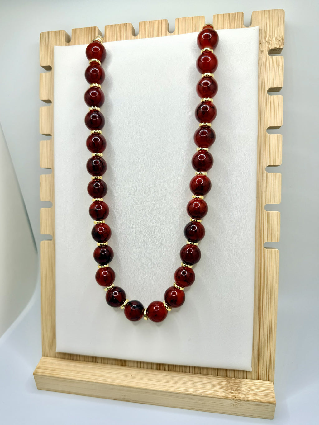 Garnet Legacy Beaded Necklace | A. Halliday & Co.