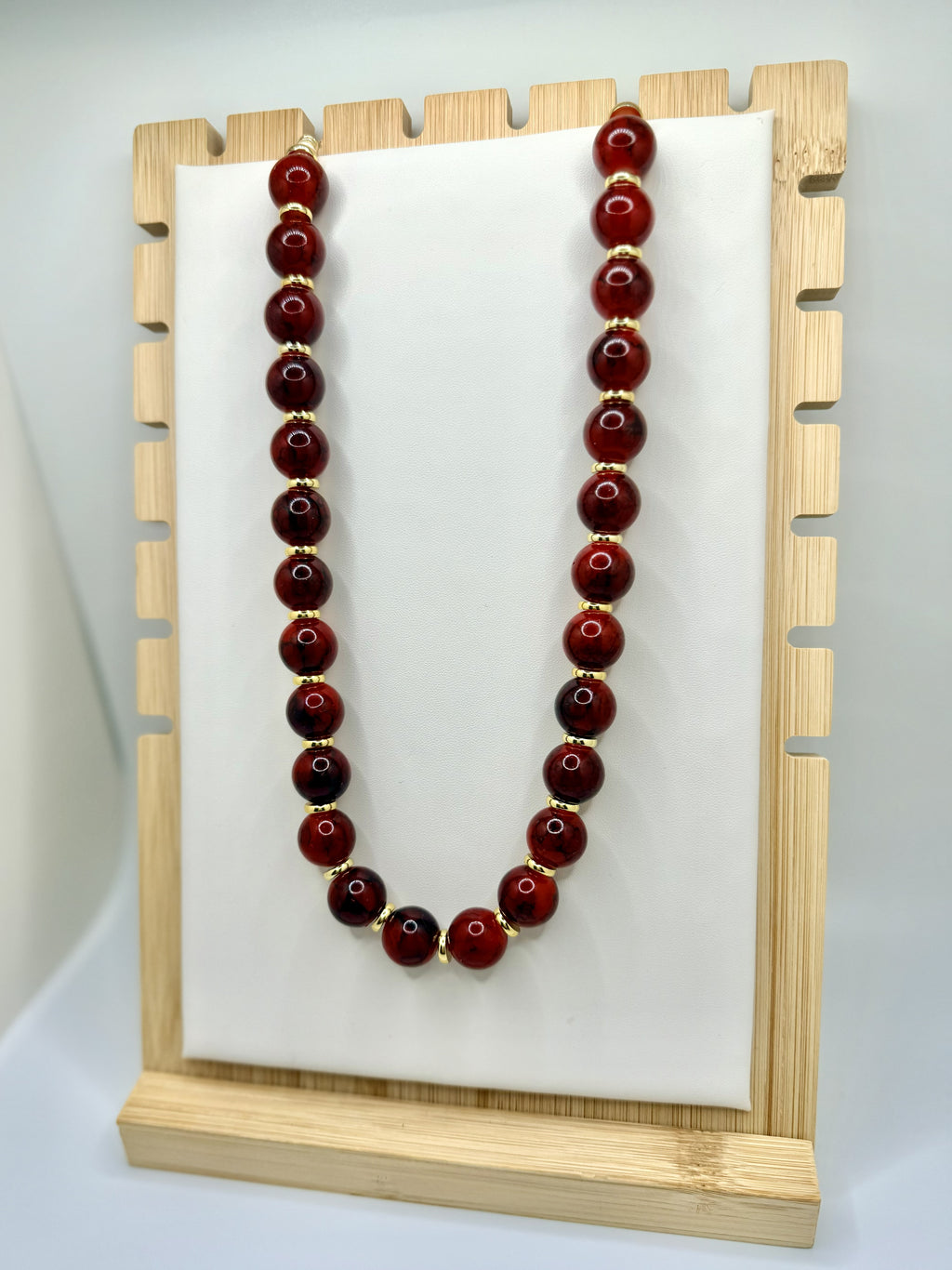 Garnet Legacy Beaded Necklace | A. Halliday & Co.