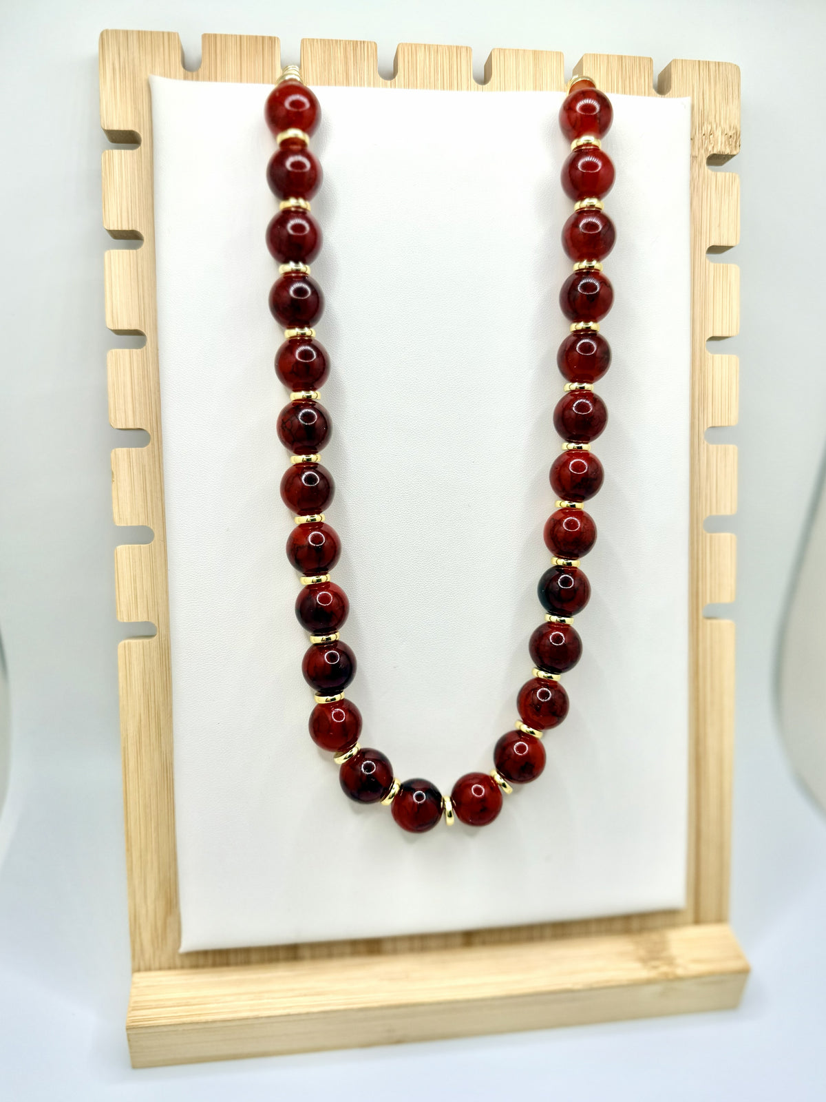 Garnet Legacy Beaded Necklace | A. Halliday & Co.