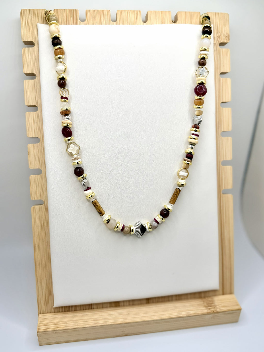 Carolina Collected Long Beaded Necklace | A. Halliday & Co.