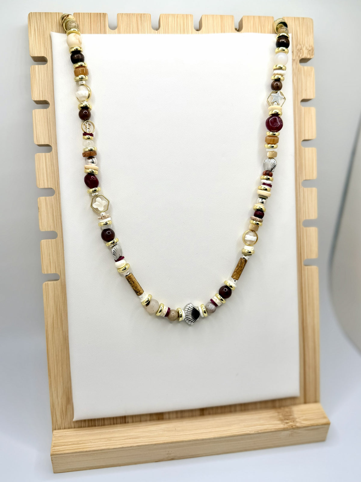 Carolina Collected Long Beaded Necklace | A. Halliday & Co.