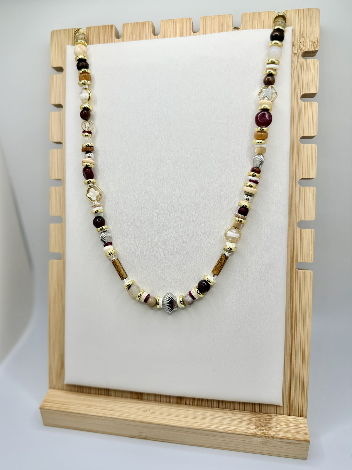Carolina Collected Long Beaded Necklace | A. Halliday & Co.