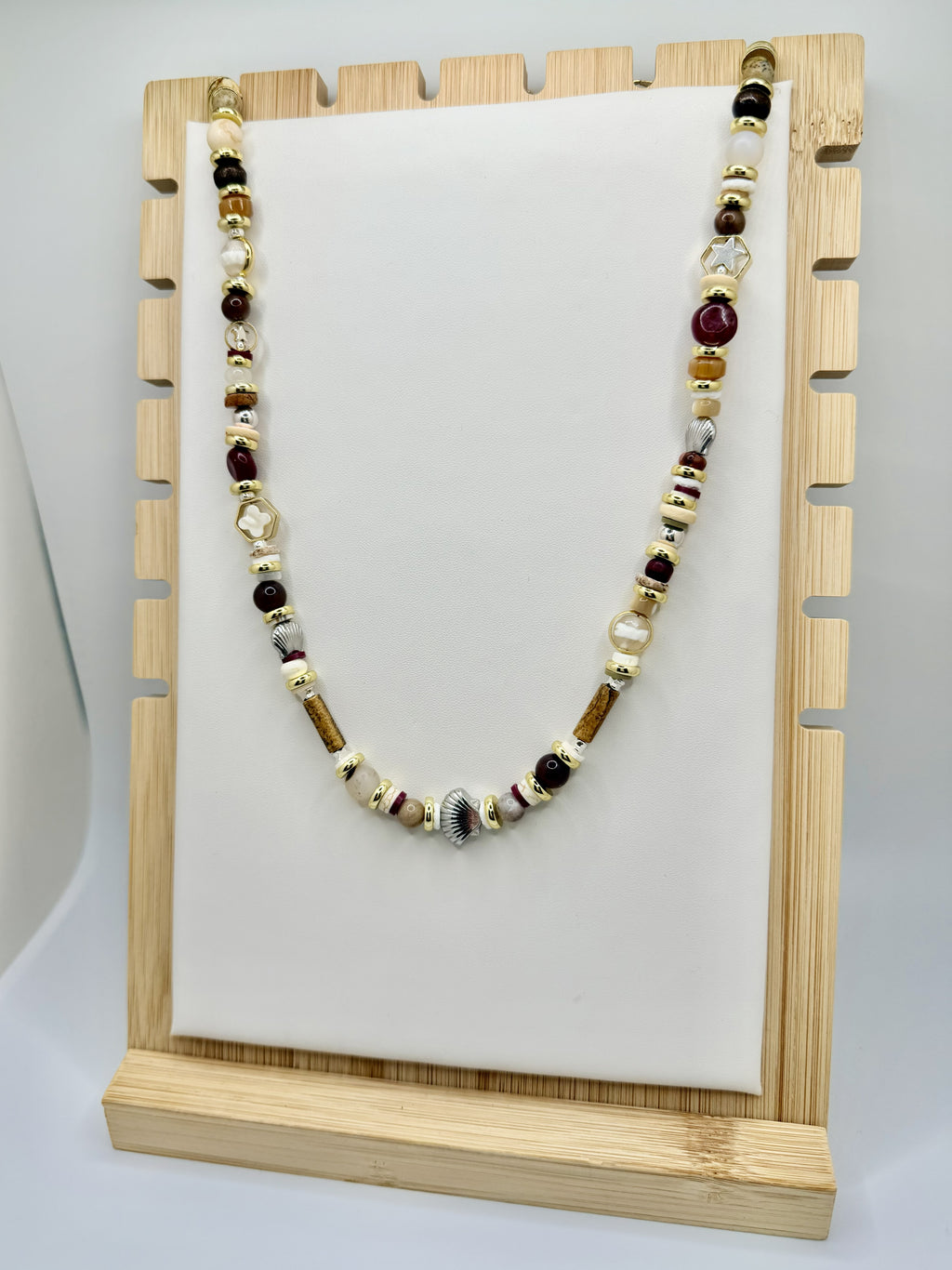 Carolina Collected Long Beaded Necklace | A. Halliday & Co.