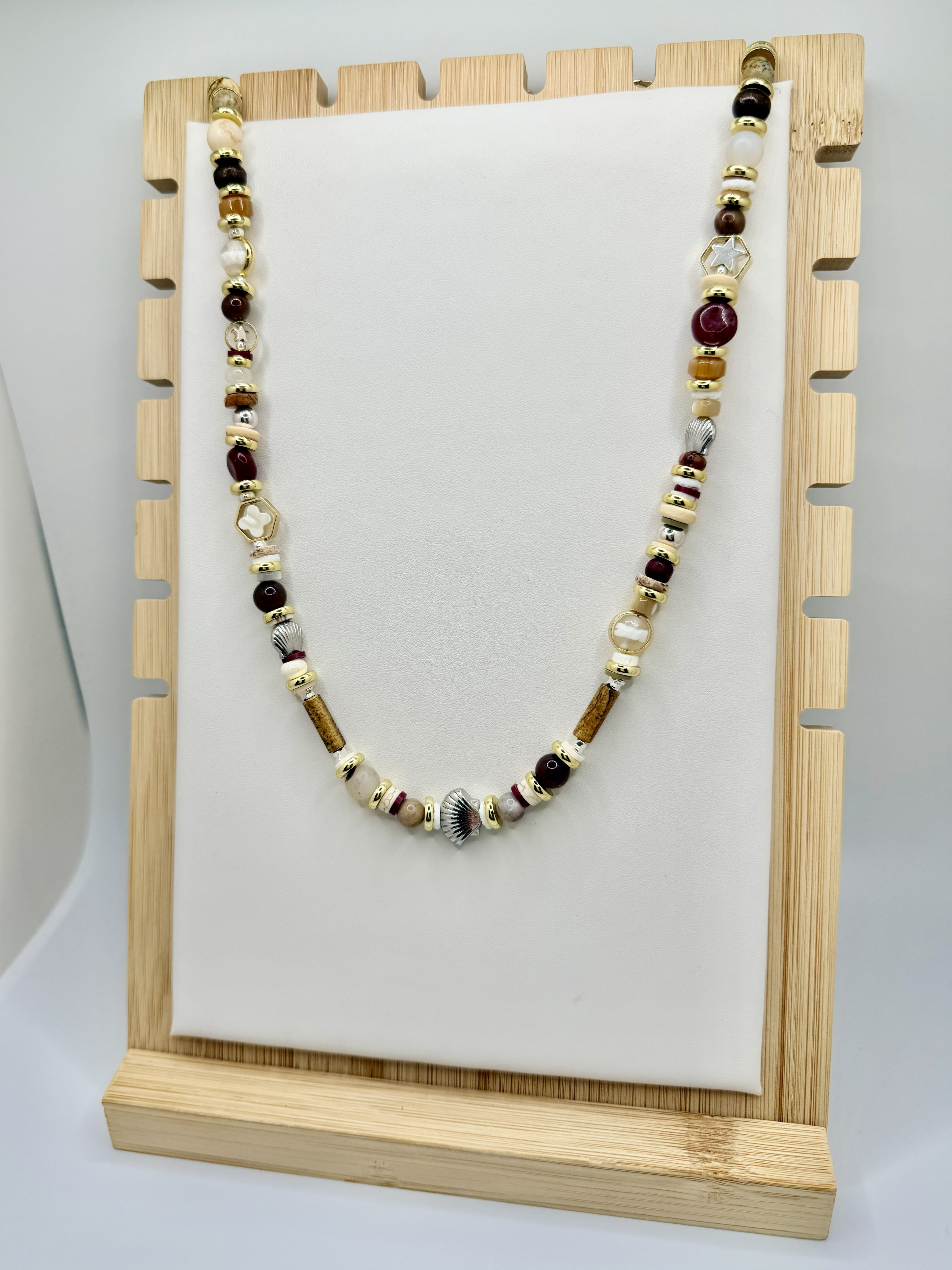 Carolina Collected Long Beaded Necklace | A. Halliday & Co.