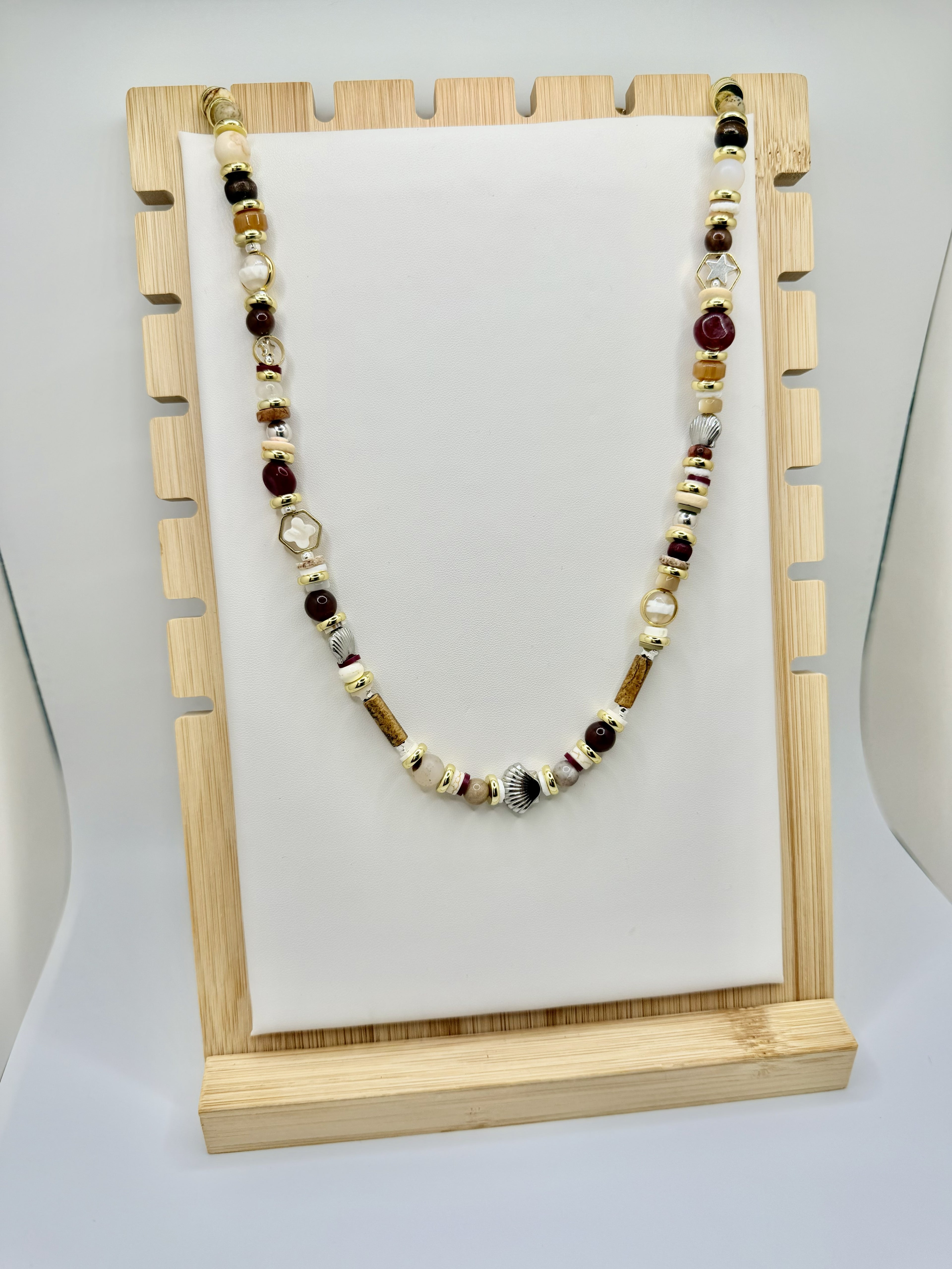 Carolina Collected Long Beaded Necklace | A. Halliday & Co.