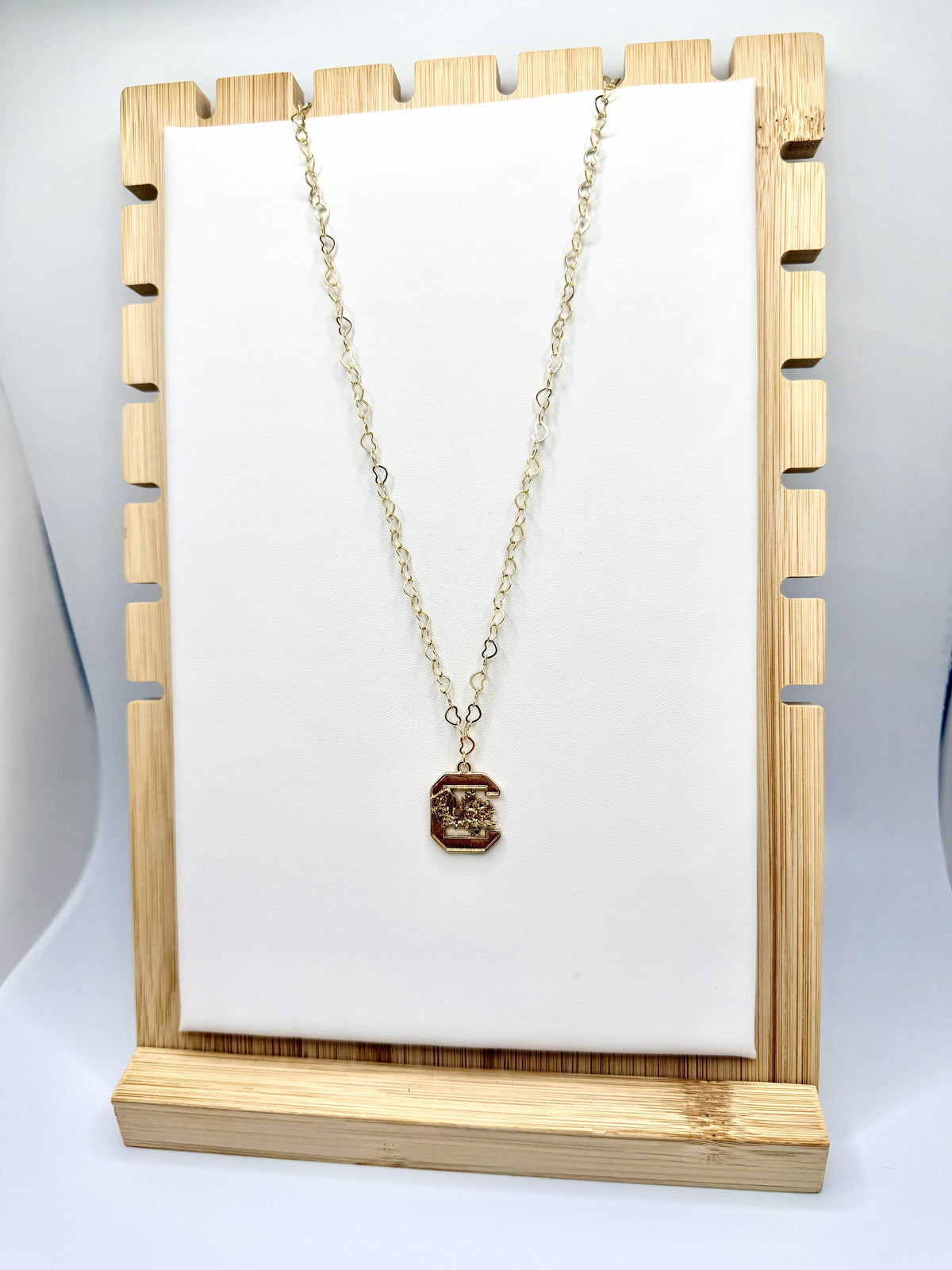Carolina Crest Gamecock Pendant Necklace | A. Halliday & Co.