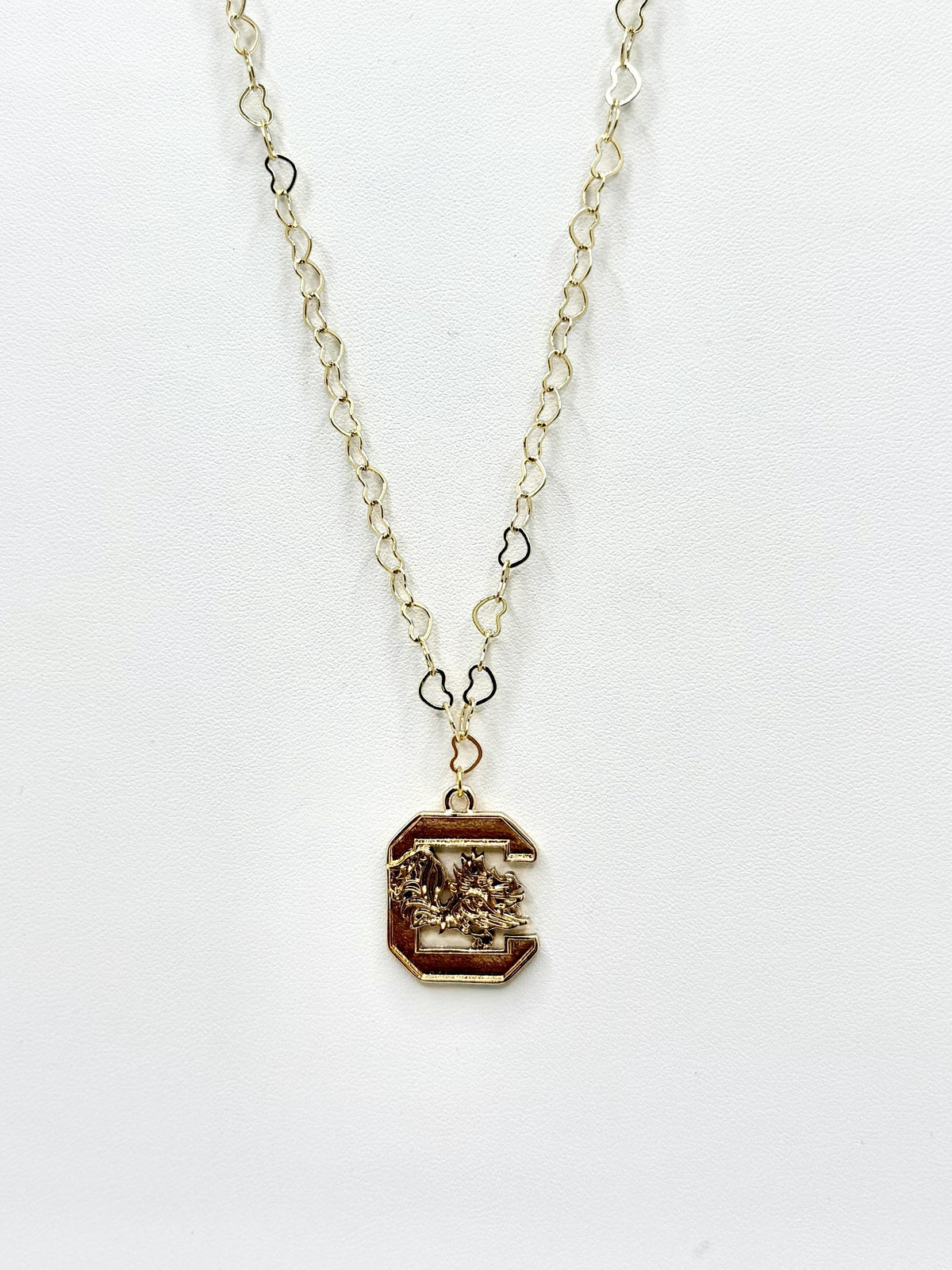 Carolina Crest Gamecock Pendant Necklace | A. Halliday & Co.