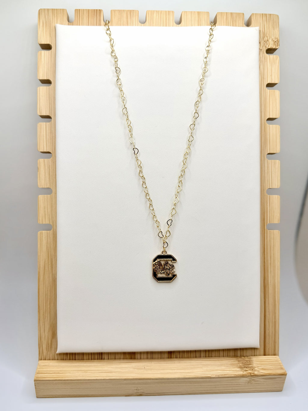 Carolina Crest Gamecock Pendant Necklace | A. Halliday & Co.