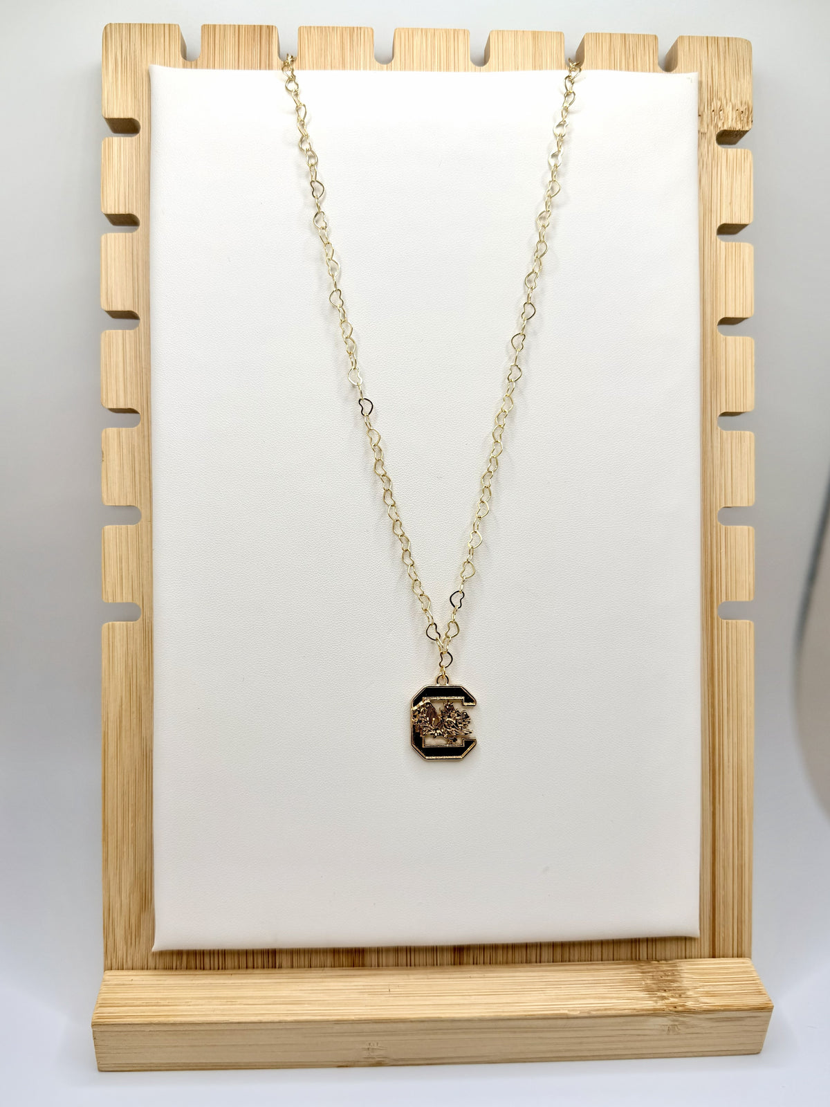 Carolina Crest Gamecock Pendant Necklace | A. Halliday & Co.