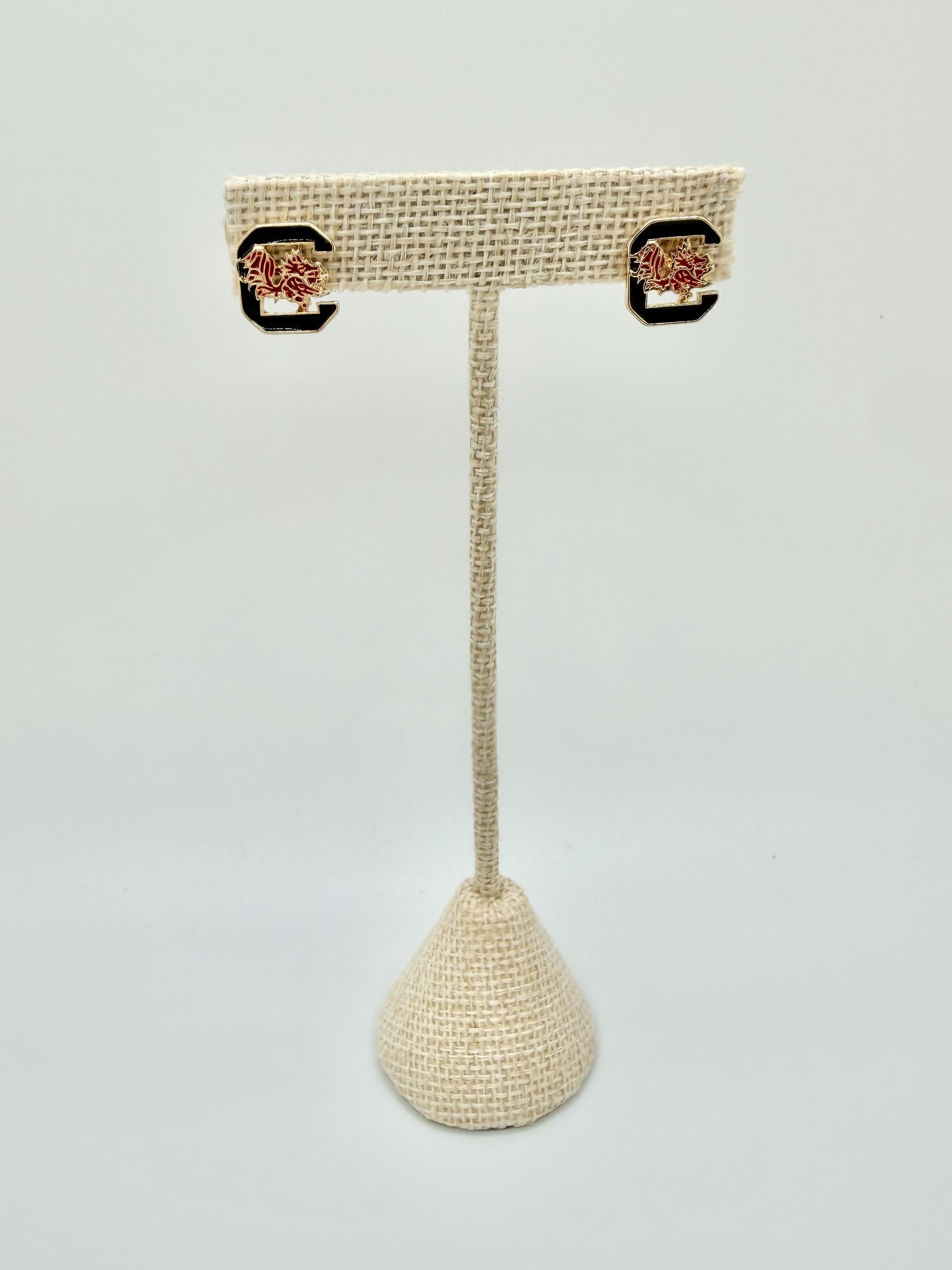 Carolina Spirit Gamecock Stud Earrings | A. Halliday & Co.