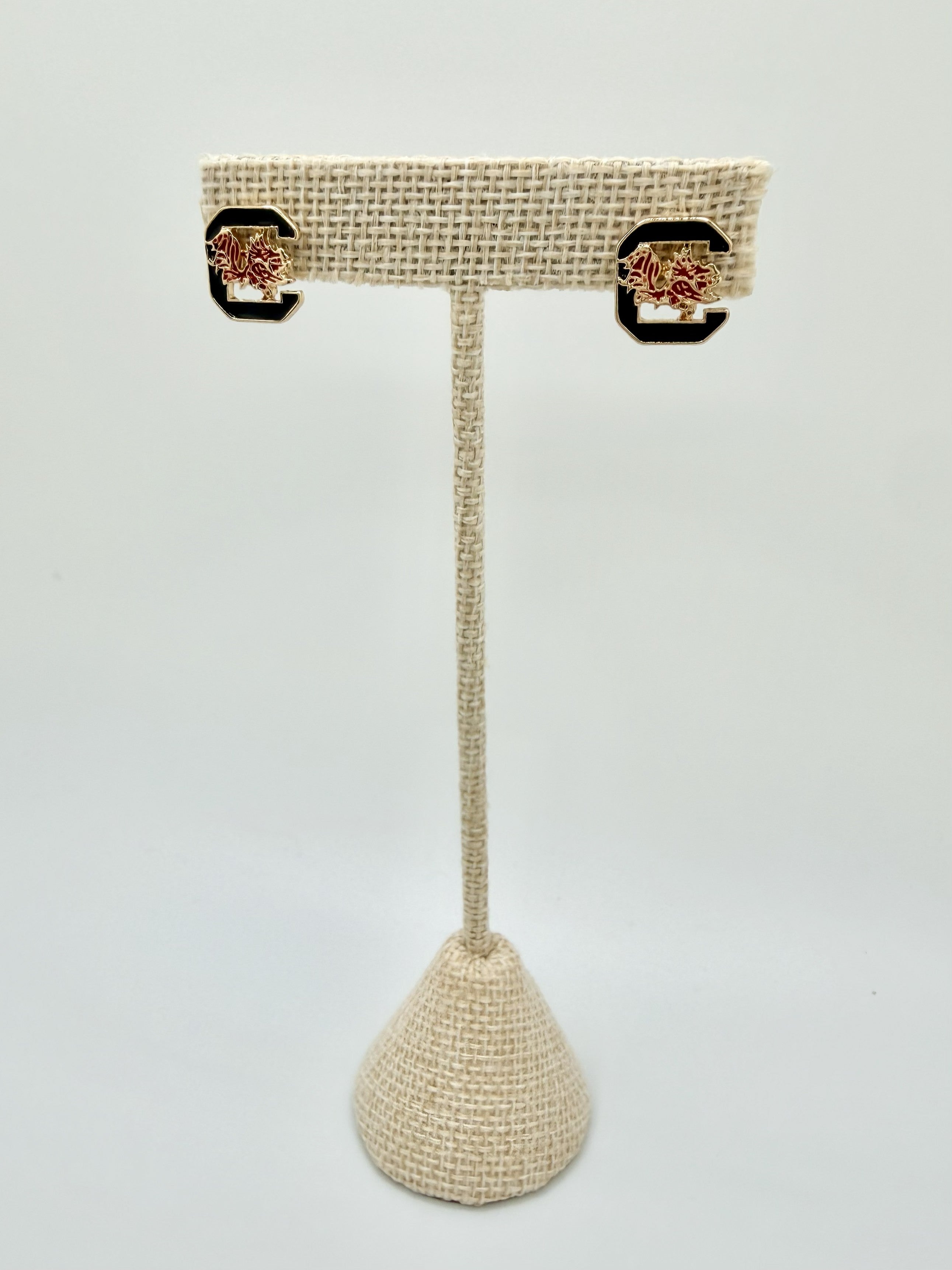 Carolina Spirit Gamecock Stud Earrings | A. Halliday & Co.