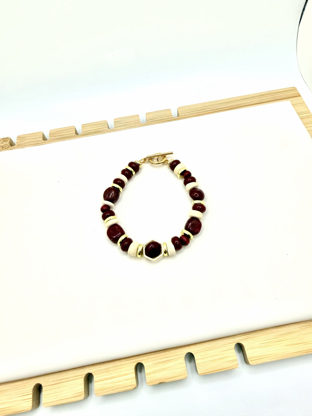 Garnet Grove Beaded Statement Necklace | A. Halliday & Co.