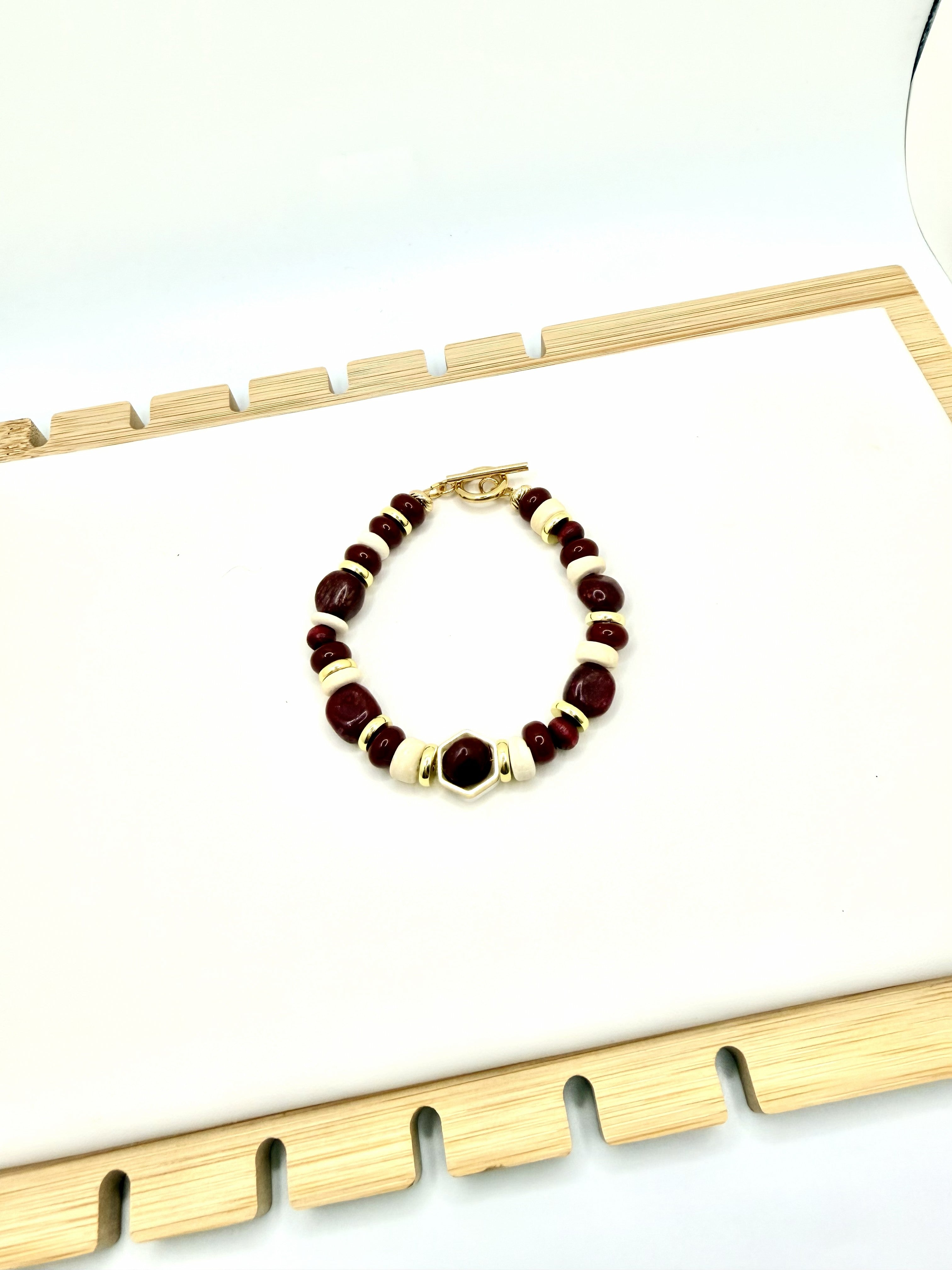 Garnet Grove Beaded Statement Necklace | A. Halliday & Co.