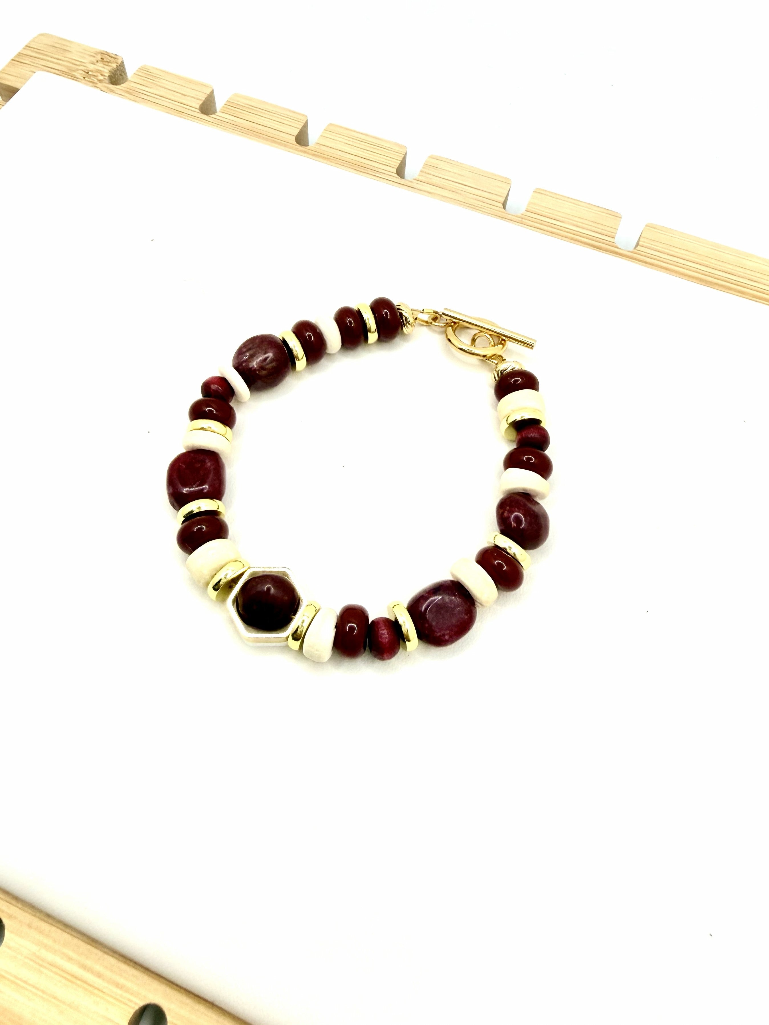 Garnet Grove Beaded Statement Necklace | A. Halliday & Co.