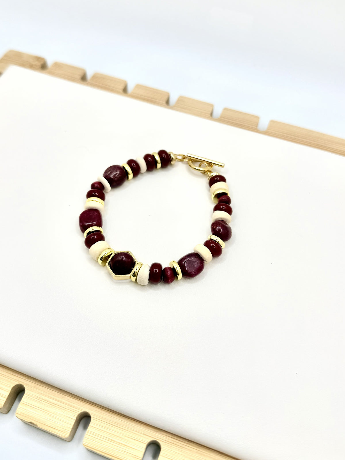 Garnet Grove Beaded Statement Necklace | A. Halliday & Co.