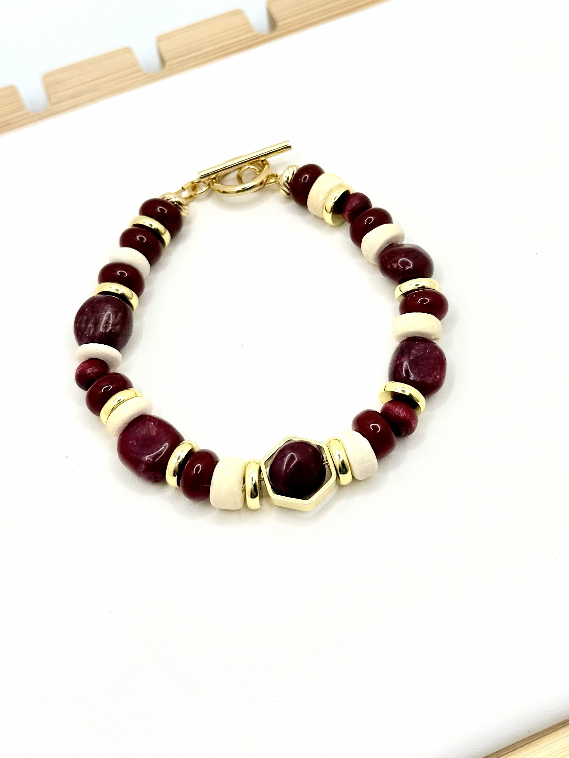 Garnet Grove Beaded Statement Necklace | A. Halliday & Co.