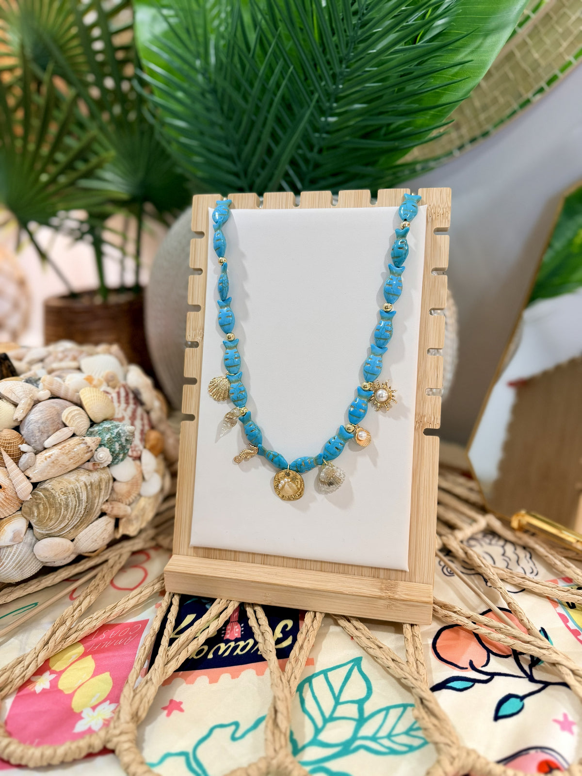 Seaside Treasures Charm Necklace | A. Halliday & Co.